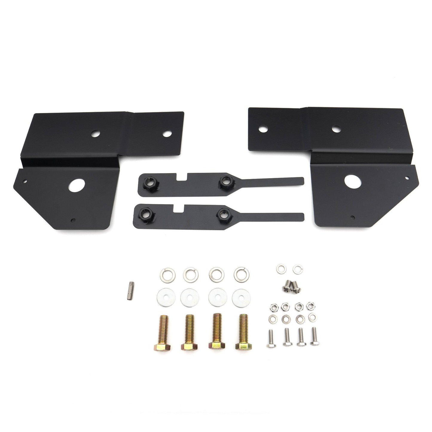 ZROADZ Z325671 Black Mild Steel Front Bumper OEM Fog LED Bracket Fits 2010-2014 Ford F-150 Raptor
