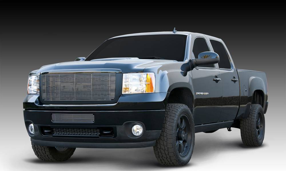 T-REX Grilles 21209 Polished Aluminum Horizontal Grille Fits 2011-2014 GMC Sierra 2500 Sierra 3500