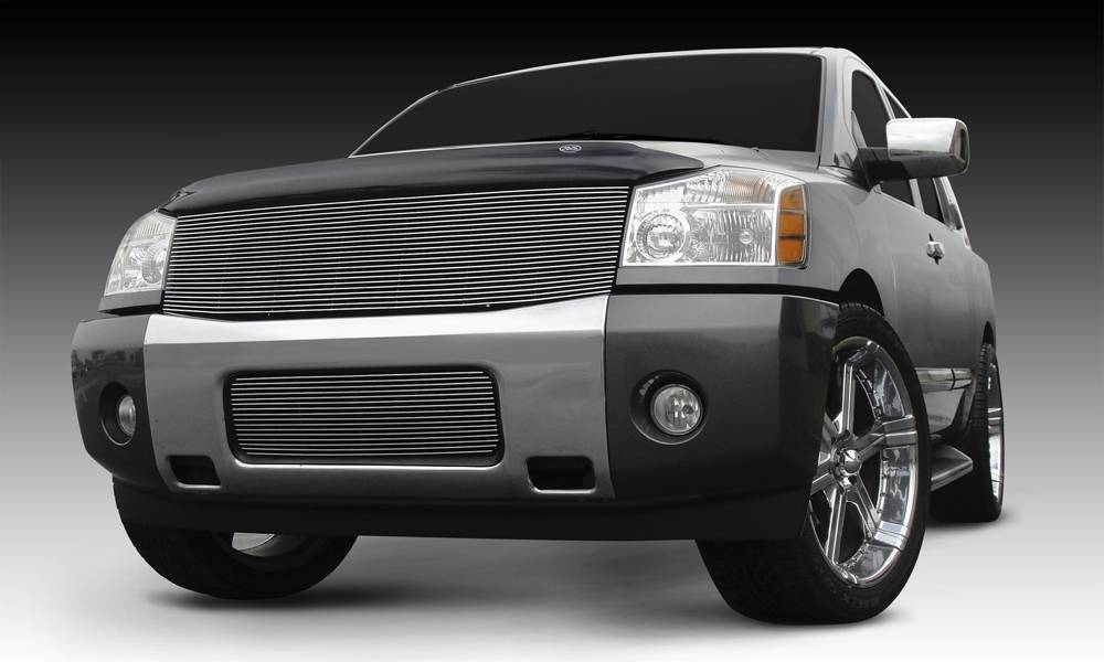 T-REX Grilles 20780 Polished Aluminum Horizontal Grille Fits 2004-2007 Nissan Armada