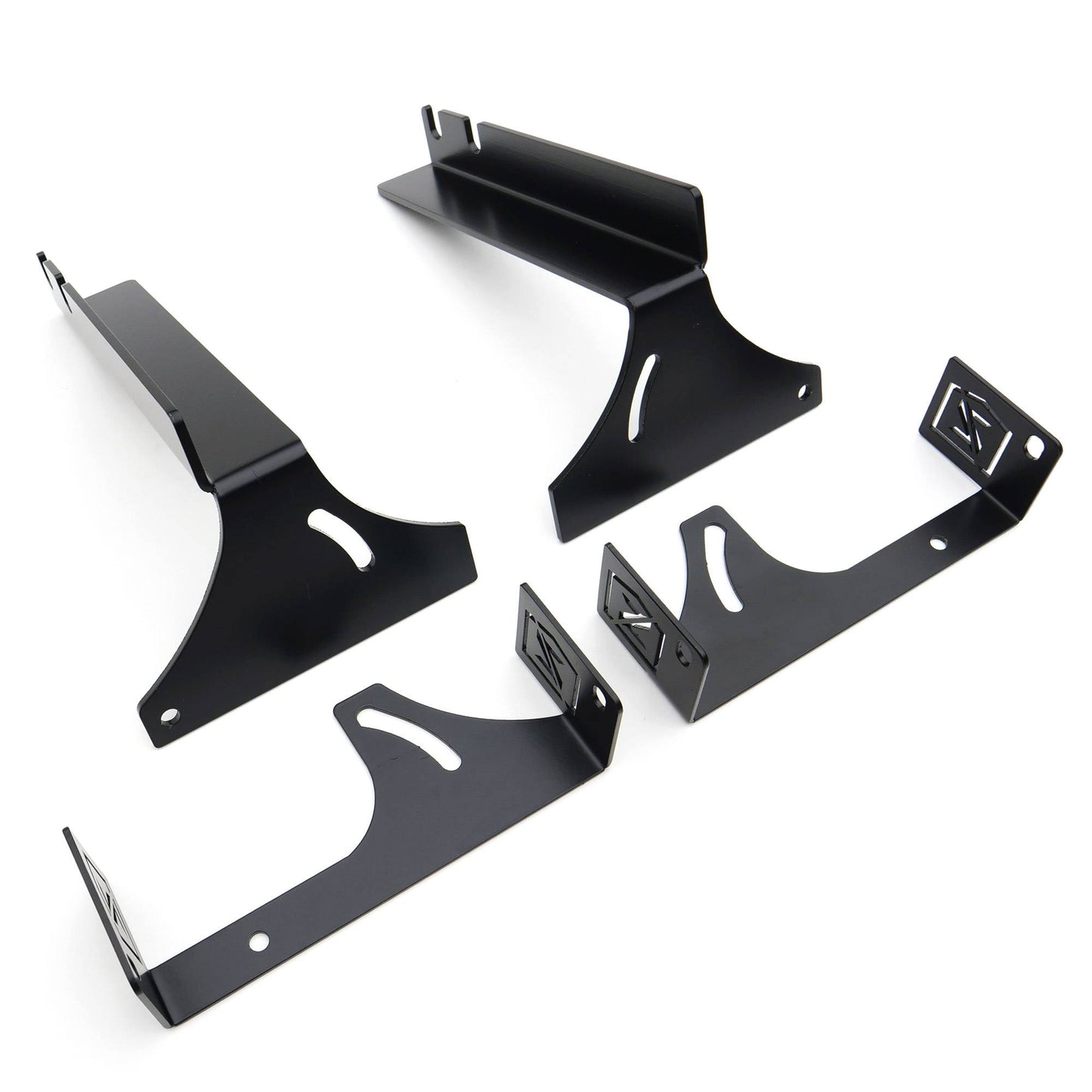 ZROADZ Z382051 Black Mild Steel Rear Bumper LED Bracket Fits 2007-2013 Chevrolet Silverado 1500