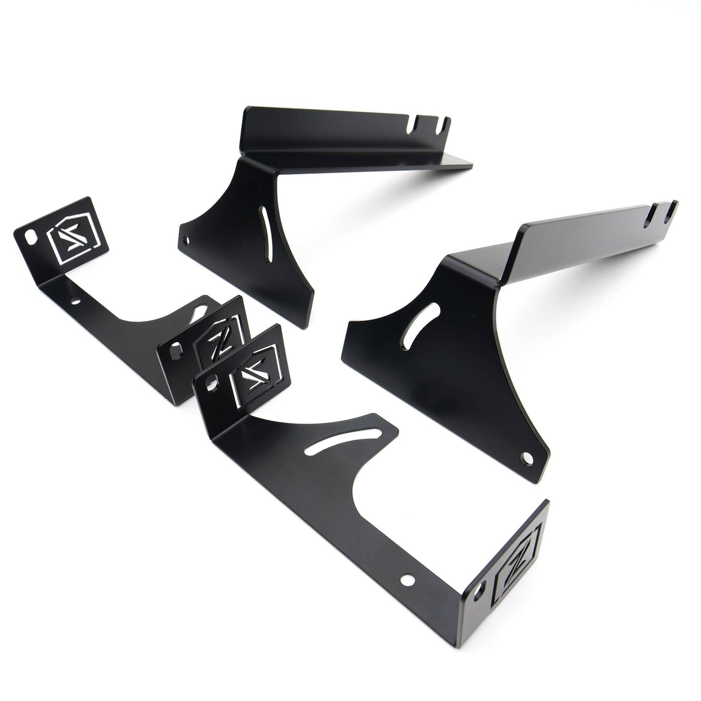 ZROADZ Z382051 Black Mild Steel Rear Bumper LED Bracket Fits 2007-2013 Chevrolet Silverado 1500
