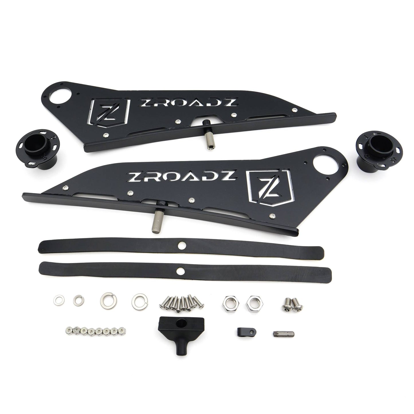 ZROADZ Z339641 Black Mild Steel Front Roof LED Bracket Fits 2007-2021 Toyota Tundra