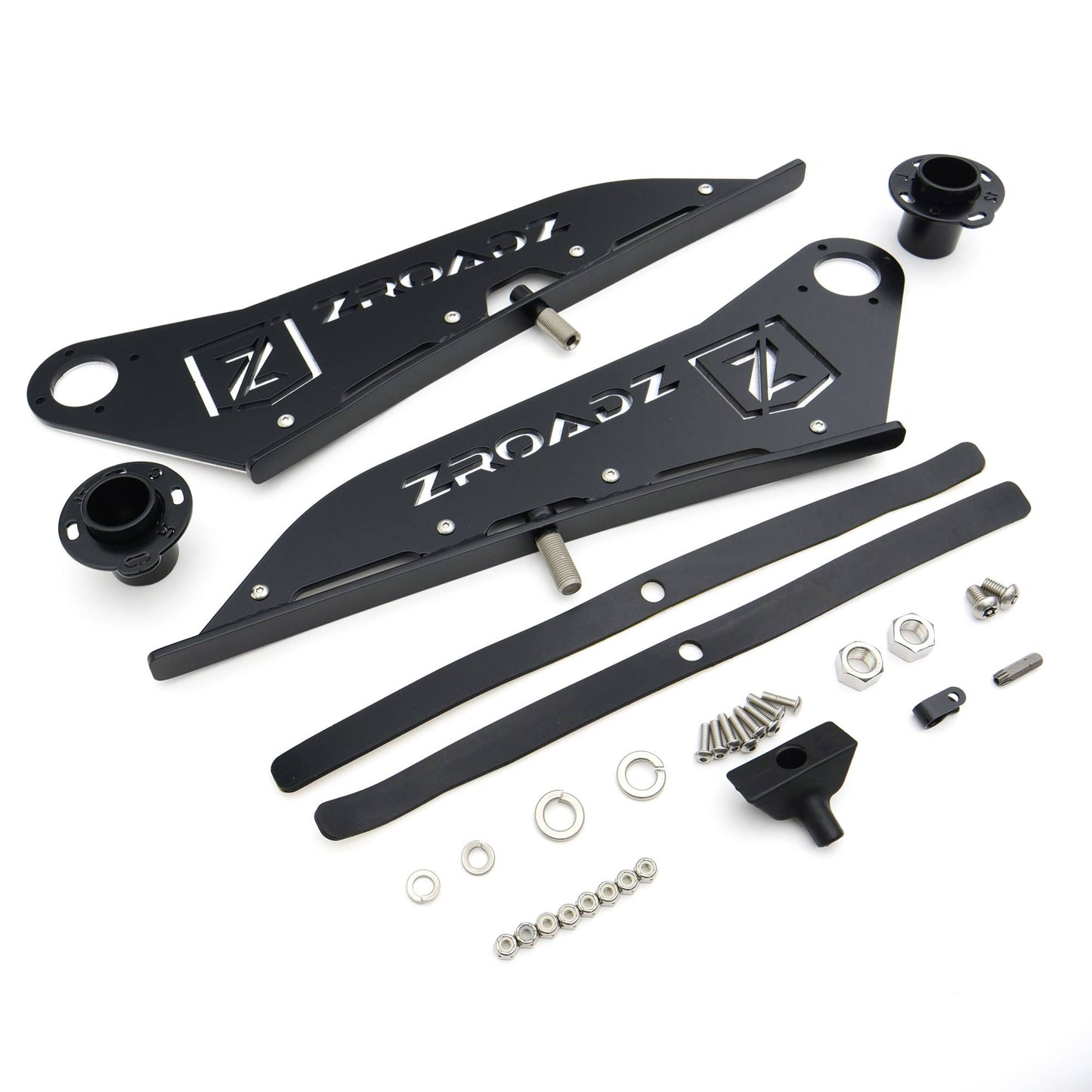 ZROADZ Z339641 Black Mild Steel Front Roof LED Bracket Fits 2007-2021 Toyota Tundra