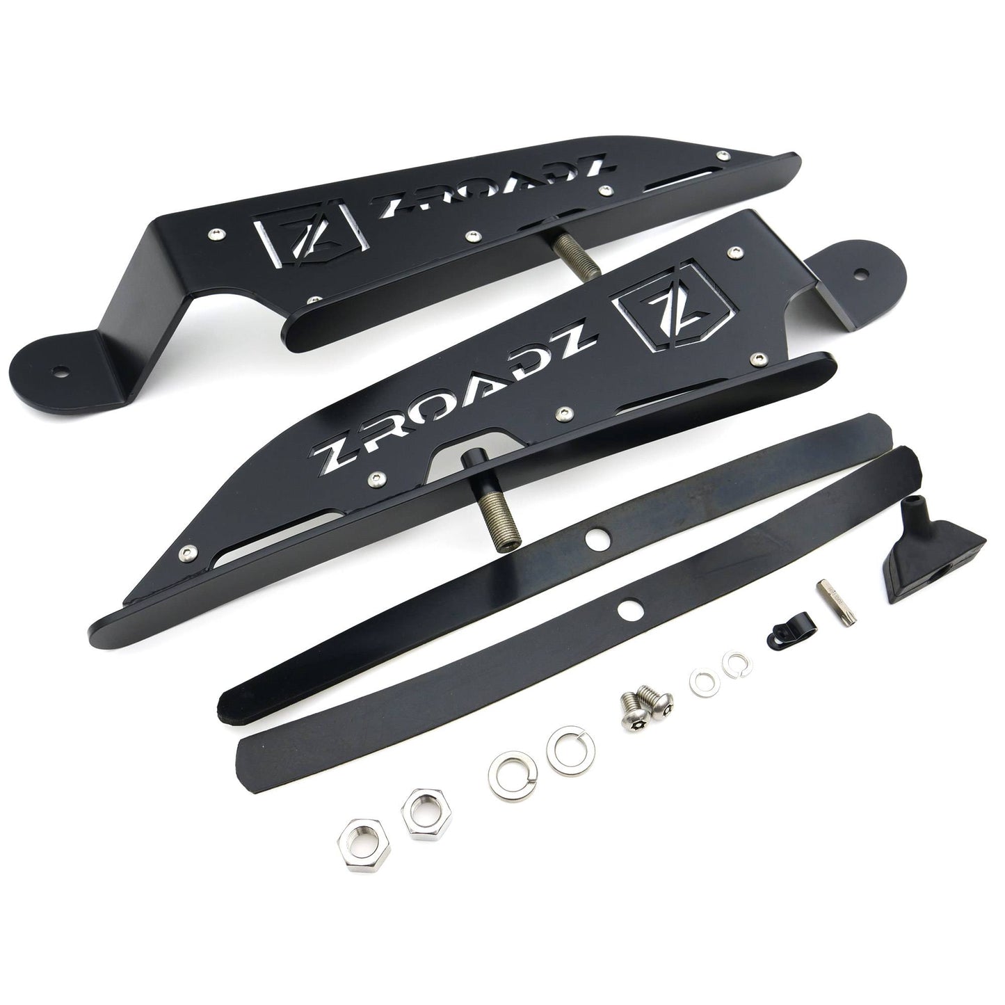 ZROADZ Z335761 Black Mild Steel Front Roof LED Bracket Fits 2015-2018 Ford Ranger T6