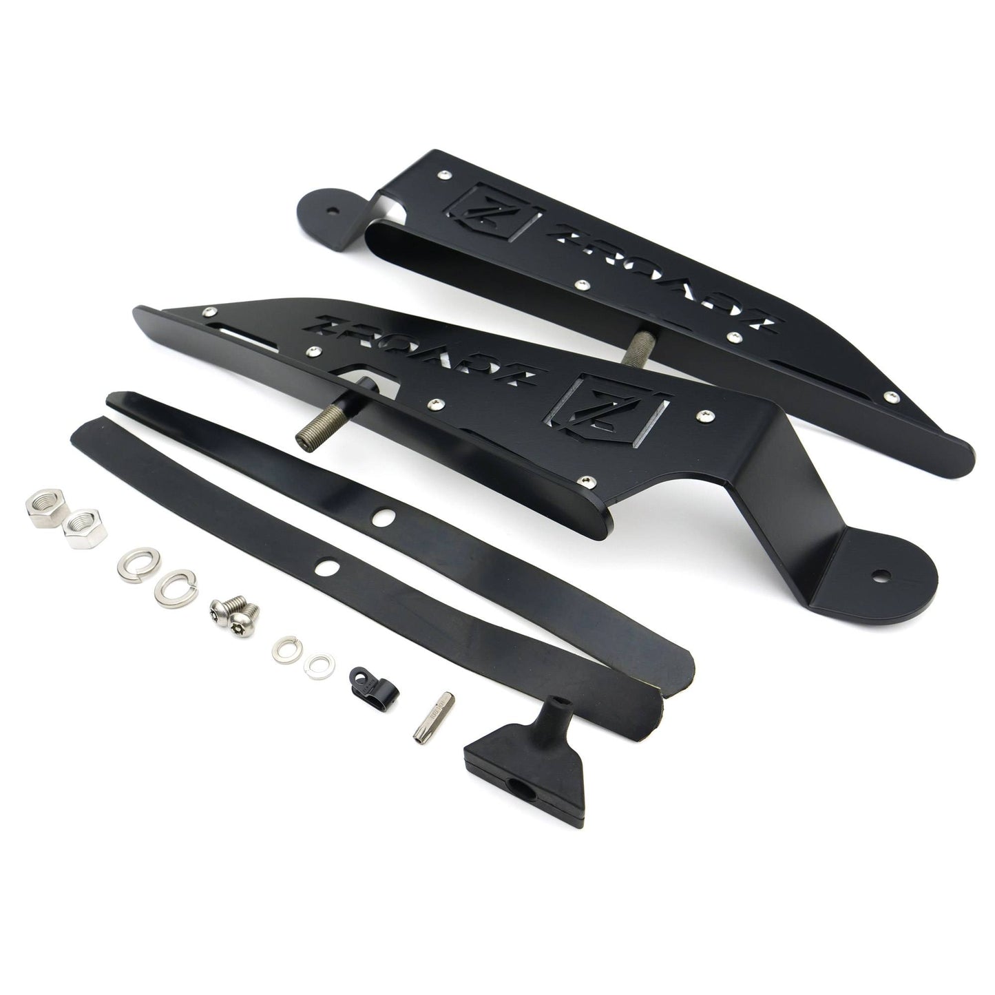ZROADZ Z335761 Black Mild Steel Front Roof LED Bracket Fits 2015-2018 Ford Ranger T6