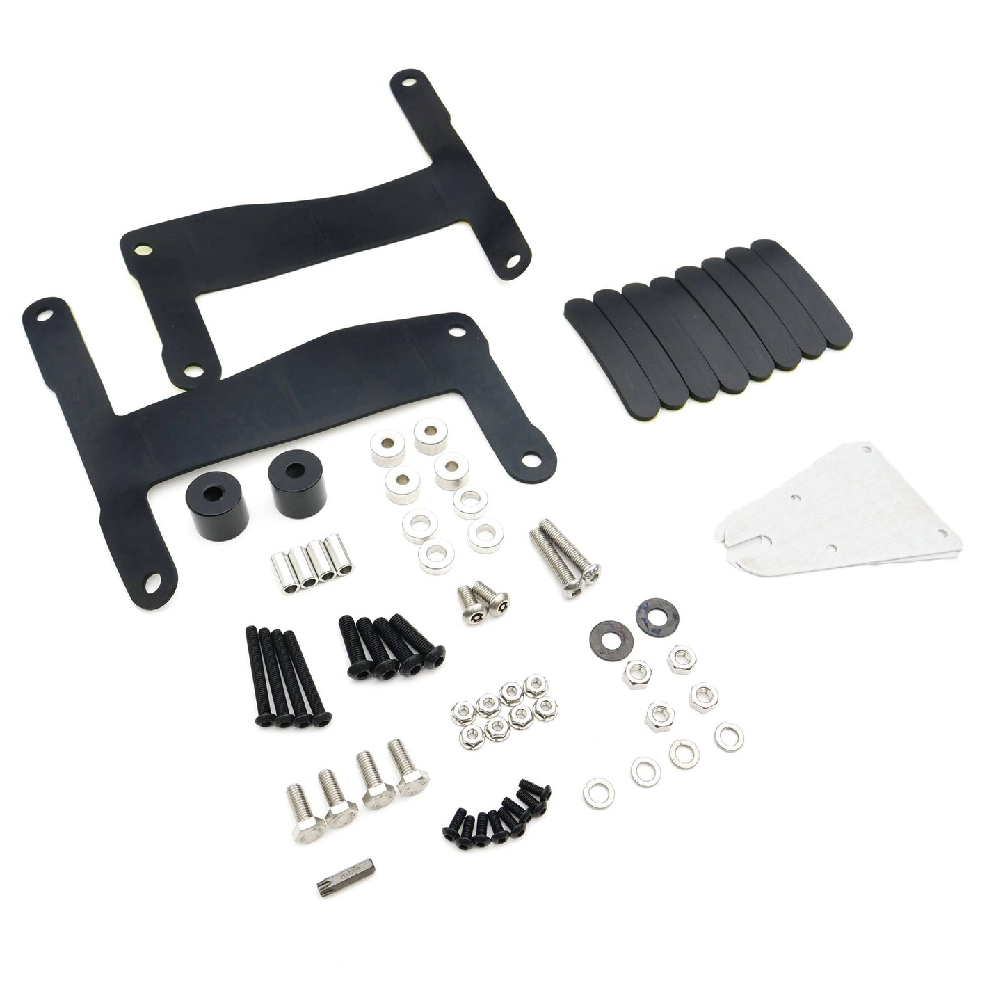 ZROADZ Z374831-BK4 Black Mild Steel Front Roof LED Bracket Fits 2019-2023 Jeep Gladiator