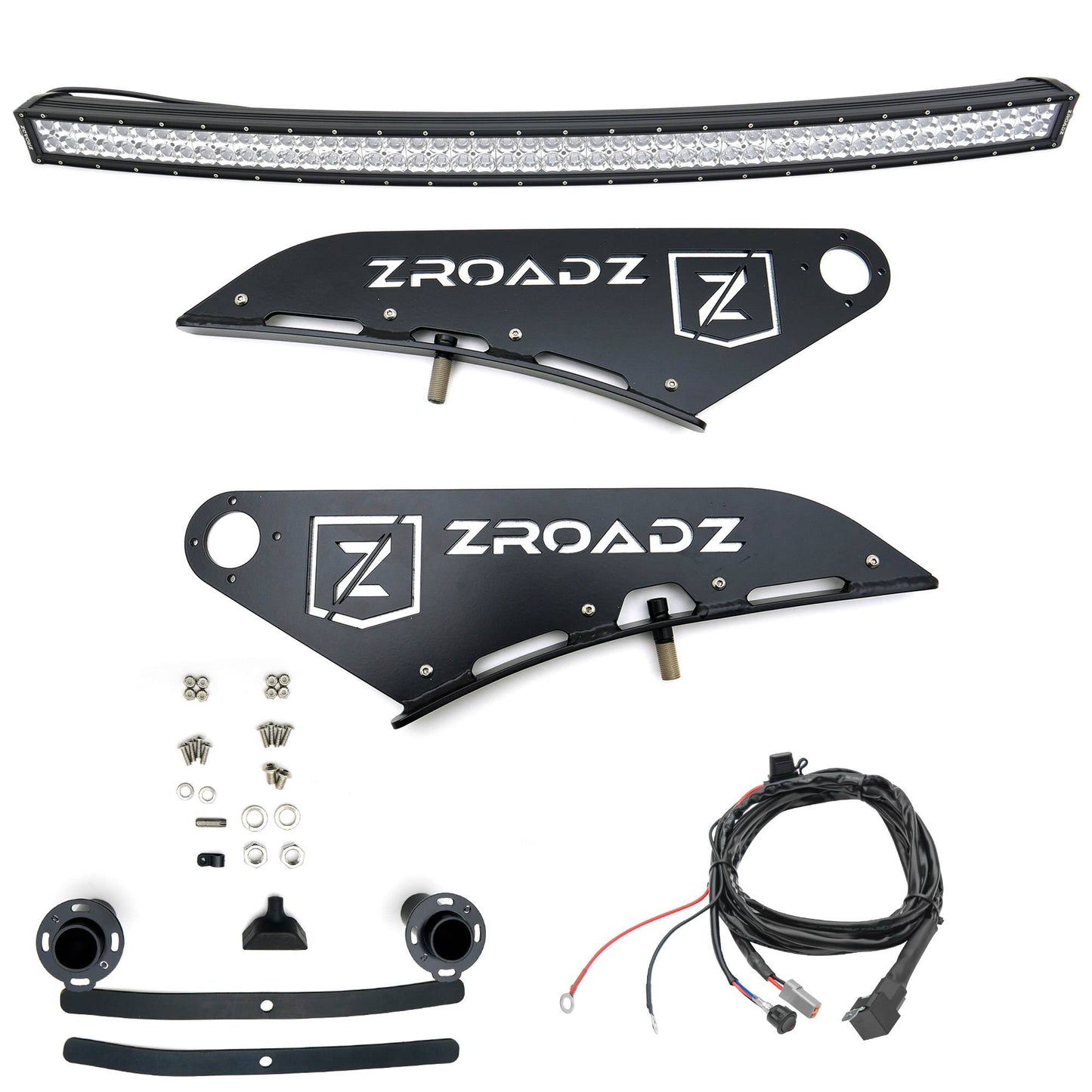 ZROADZ Z334521-KIT-C Black Mild Steel Front Roof LED Kit Fits 2009-2018 Ram 1500