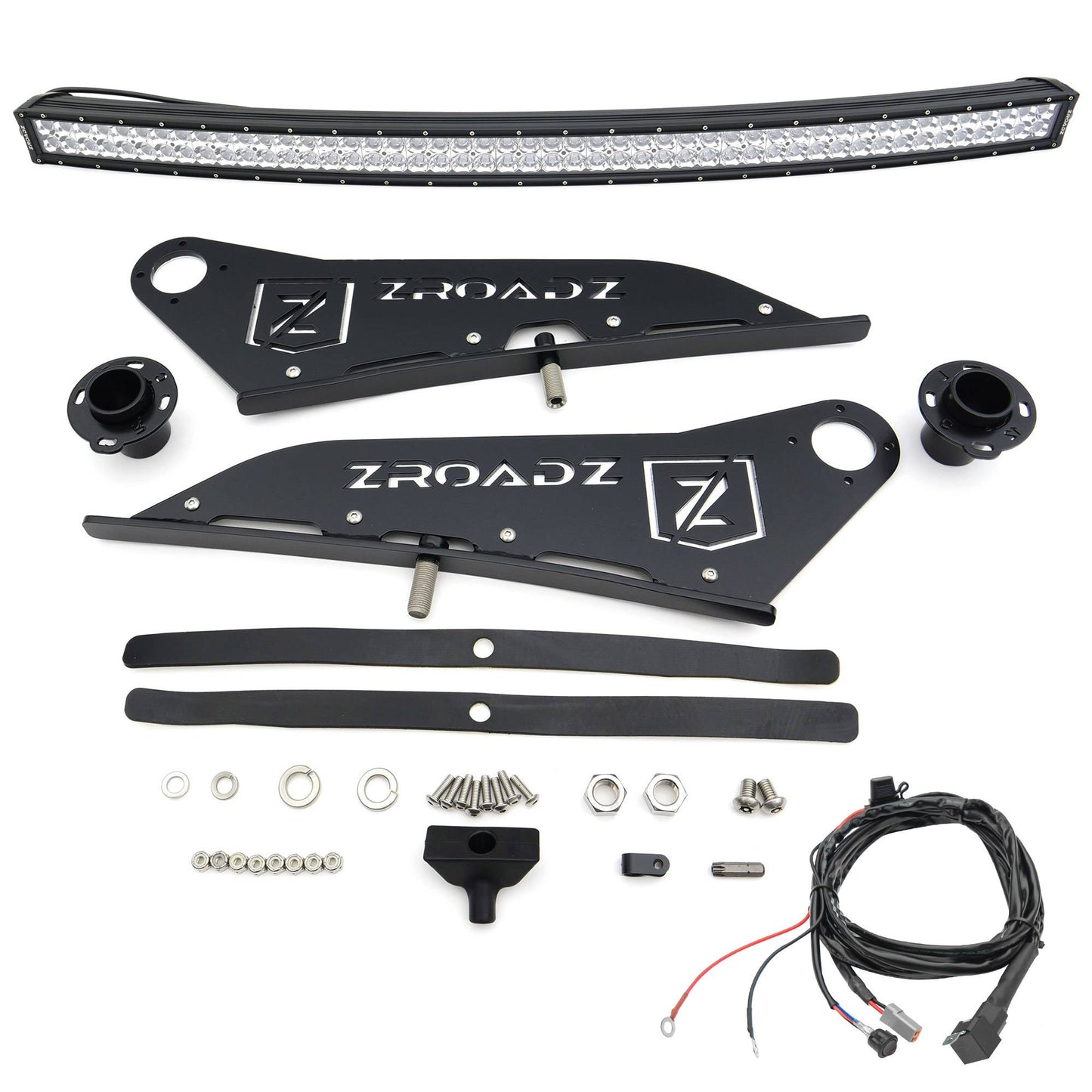 ZROADZ Z339641-KIT-C Black Mild Steel Front Roof LED Kit Fits 2007-2021 Toyota Tundra