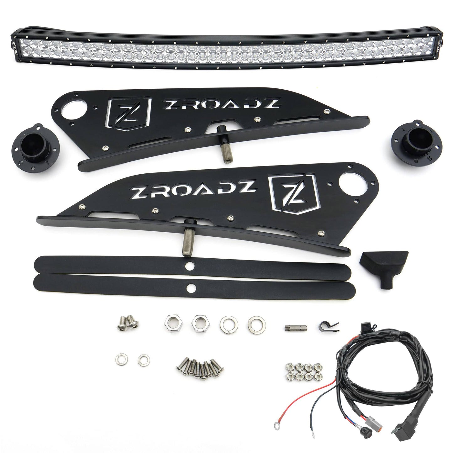 ZROADZ Z332671-KIT-C Black Mild Steel Front Roof LED Kit Fits 2015-2020 Chevrolet Colorado