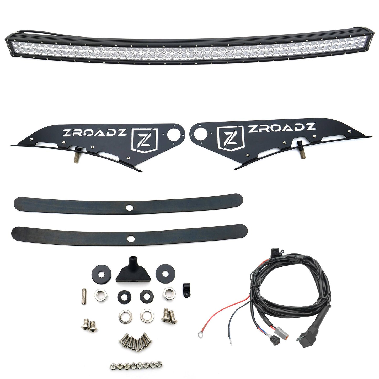 ZROADZ Z332081-KIT-C Black Mild Steel Front Roof LED Kit Fits 2014 -2018 Chevrolet Silverado 1500