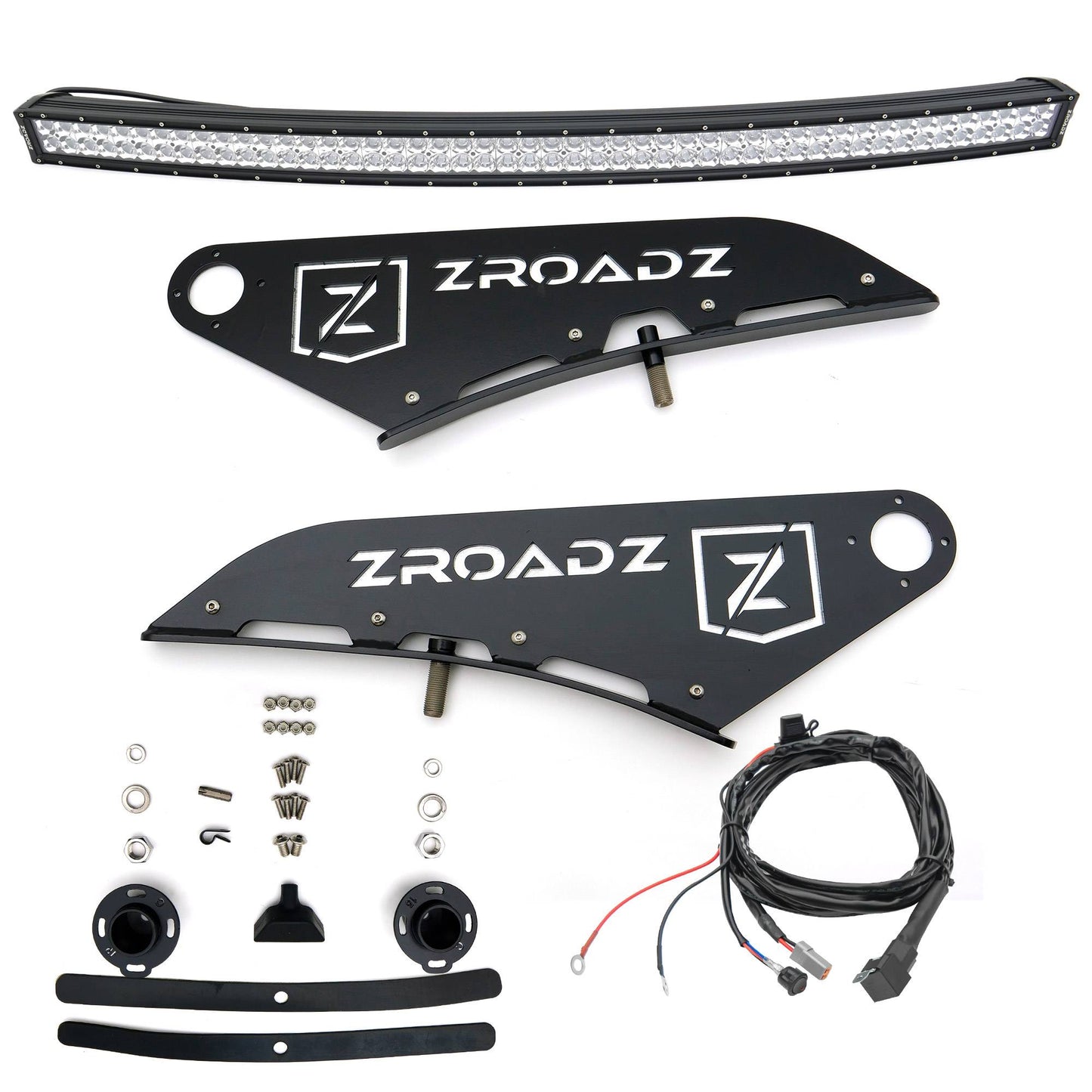 ZROADZ Z335662-KIT-C Black Mild Steel Front Roof LED Kit Fits 2015-2023 Ford F-150