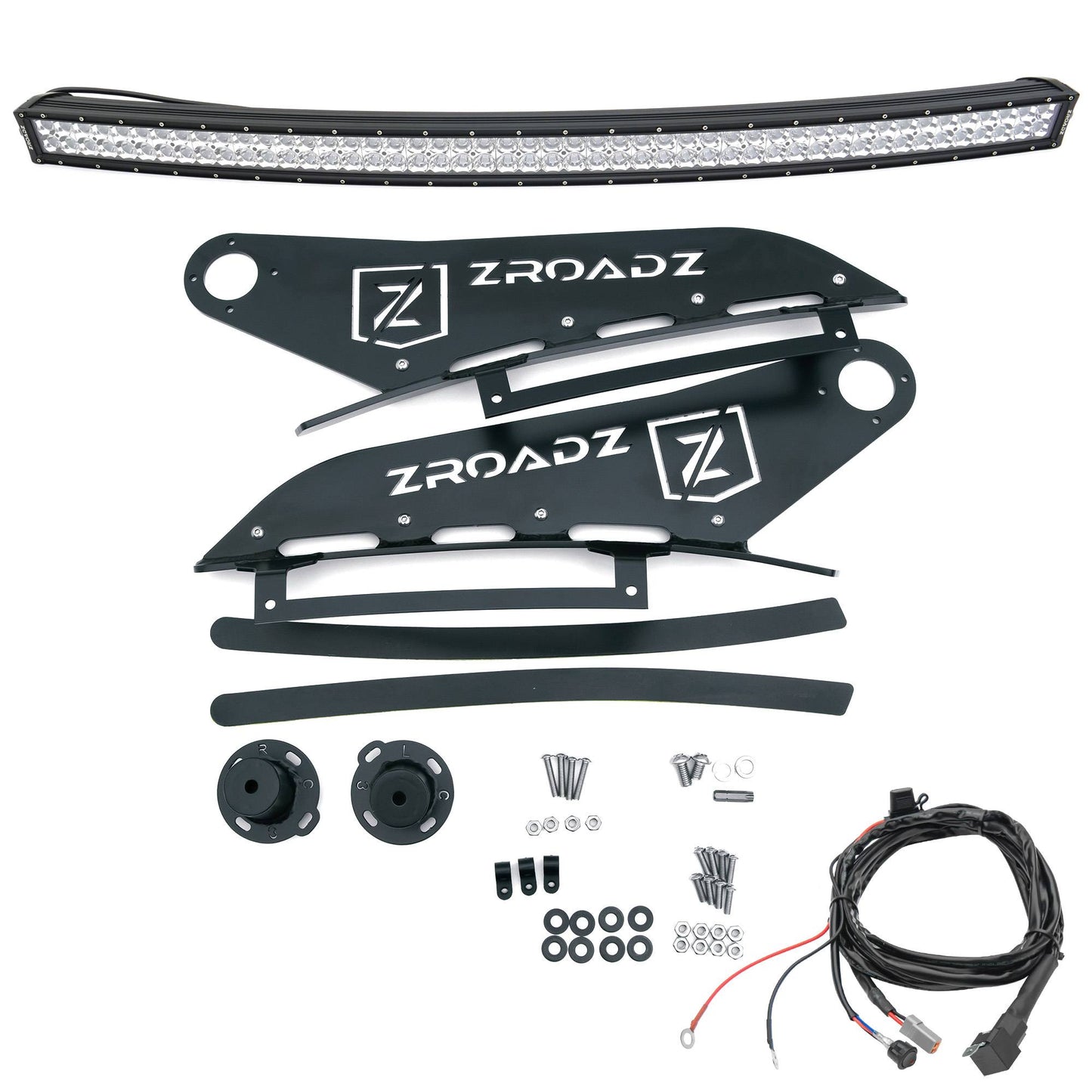 ZROADZ Z332051-KIT-C Black Mild Steel Front Roof LED Kit Fits 2007-2013 Chevrolet Silverado 1500