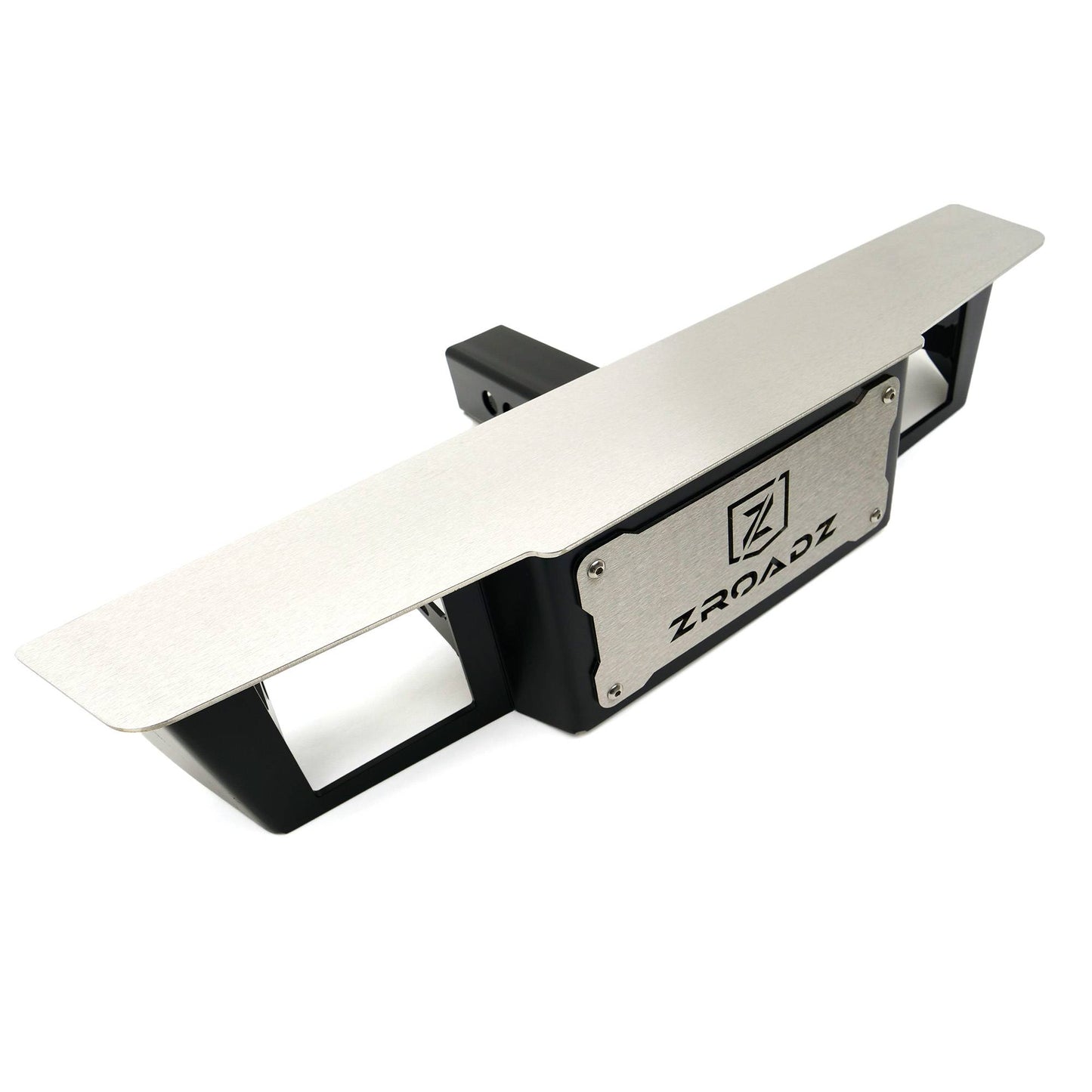 ZROADZ Z390010 Black Mild Steel with Stainless Steel Step Hitch Step LED Bracket