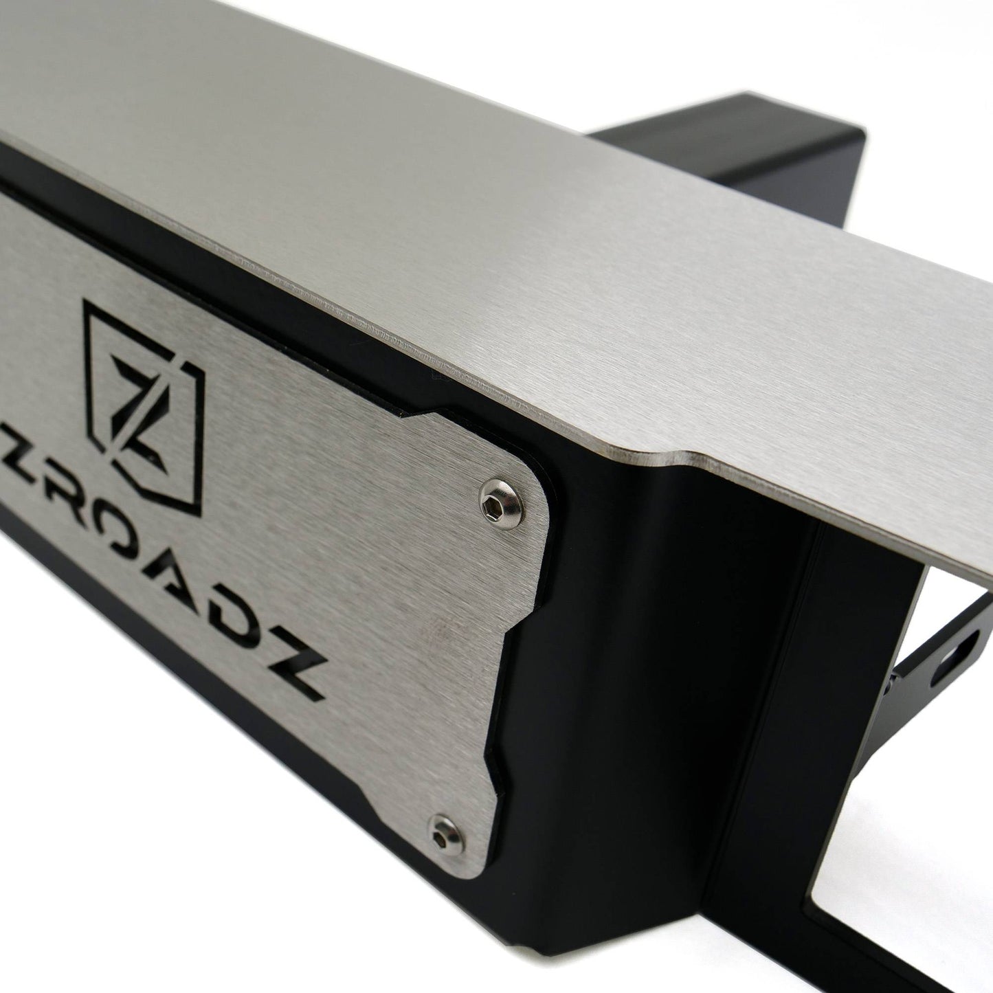 ZROADZ Z390010 Black Mild Steel with Stainless Steel Step Hitch Step LED Bracket