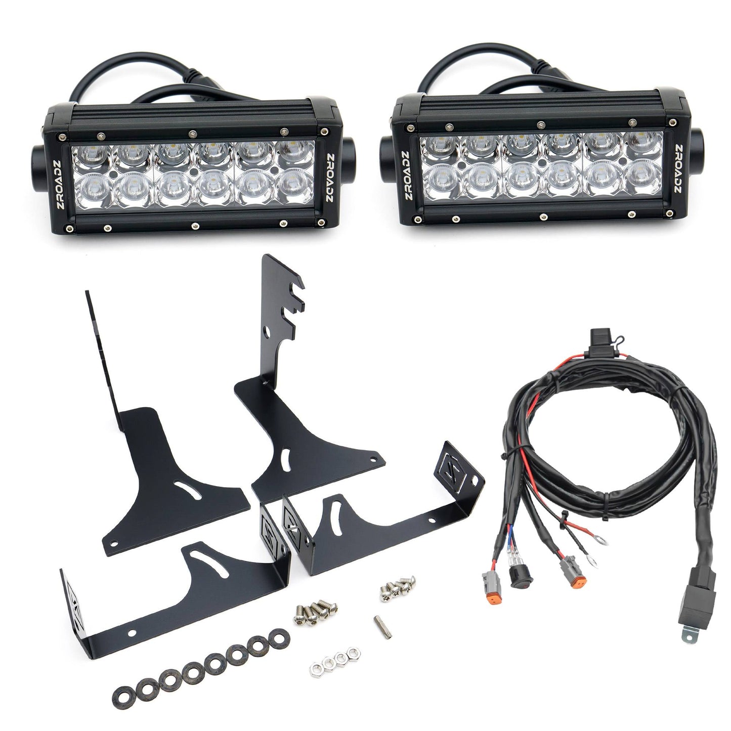 ZROADZ Z389401-KIT Black Mild Steel Rear Bumper LED Kit Fits 2016 -2023 Toyota Tacoma