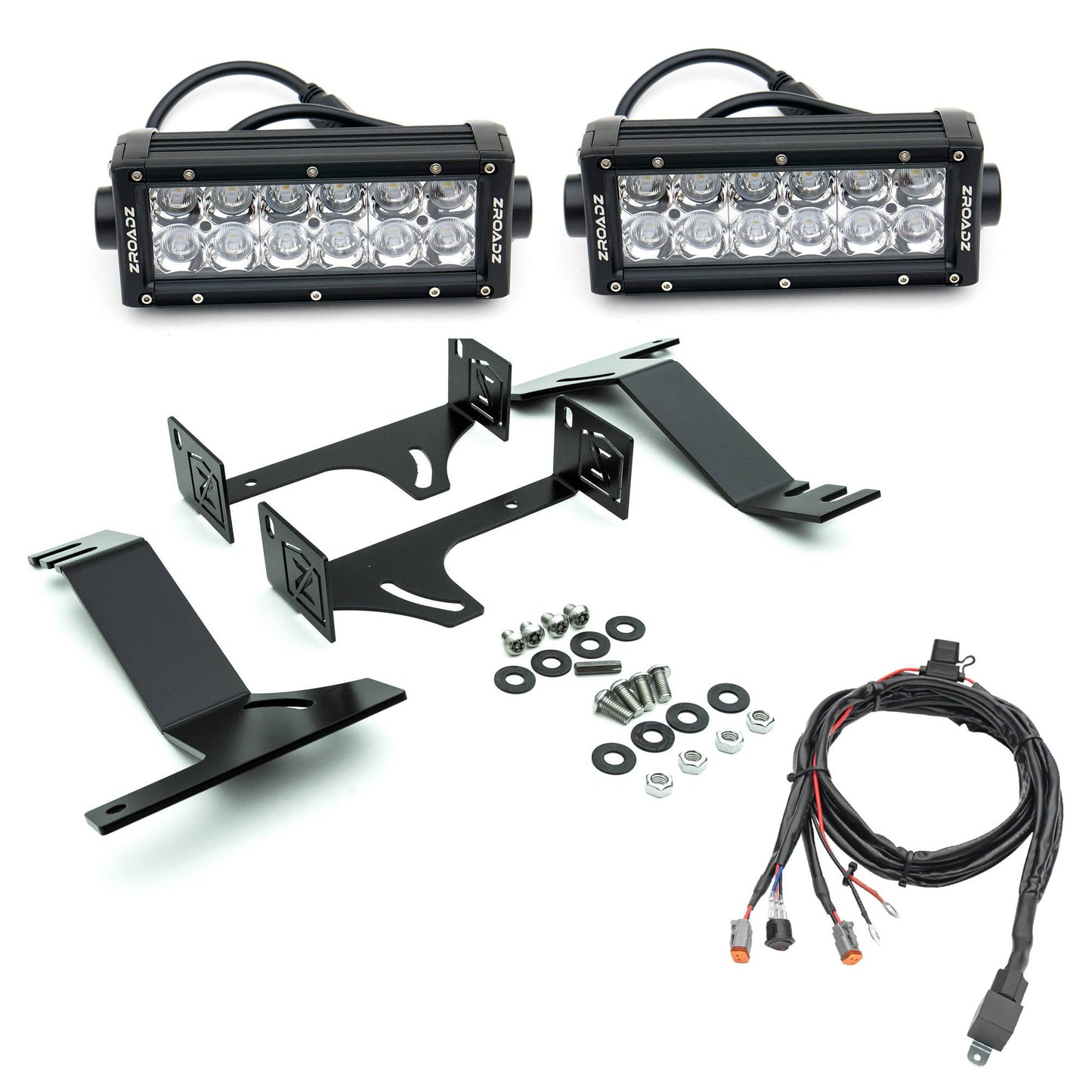 ZROADZ Z387581-KIT Black Mild Steel Rear Bumper LED Kit Fits 2016-2019 Nissan Titan