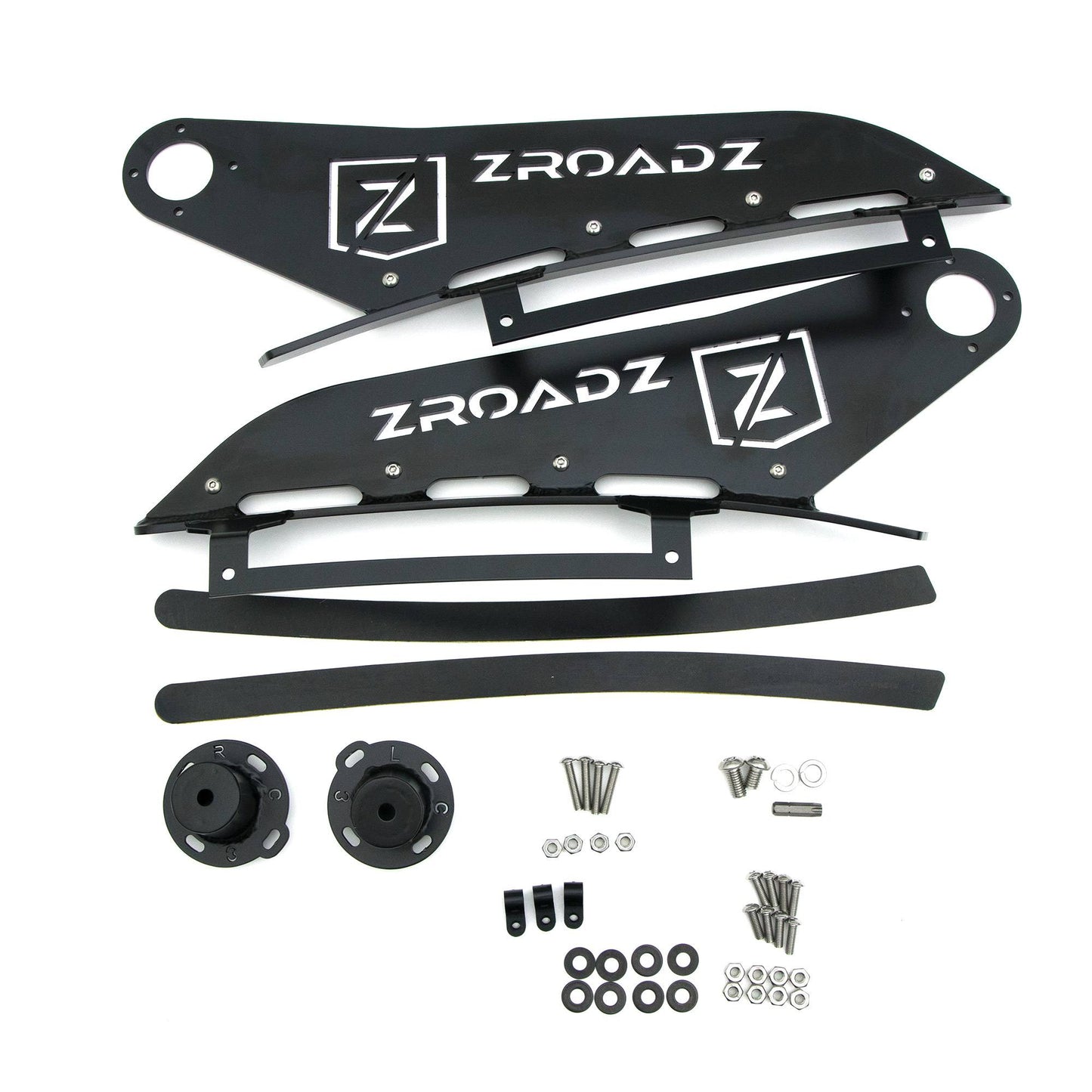 ZROADZ Z337181 Black Mild Steel Front Roof LED Bracket Fits 2016-2019 Nissan Titan