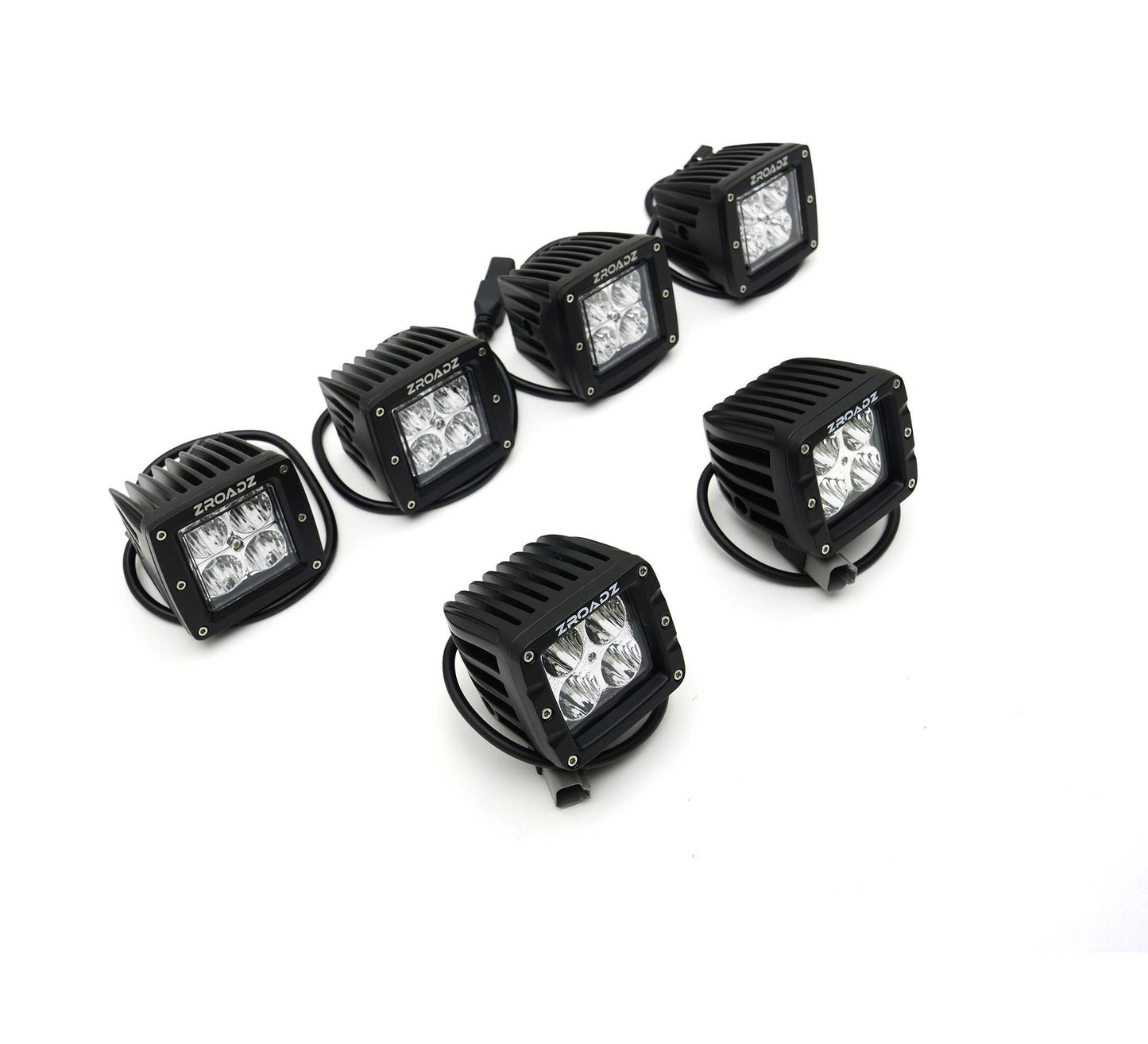 ZROADZ Z325652-KIT Black Mild Steel Front Bumper OEM Fog LED Kit Fits 2017-2020 Ford F-150 Raptor