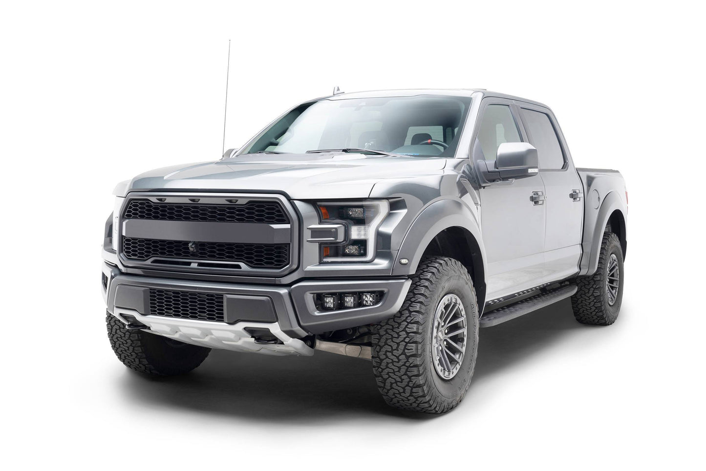 ZROADZ Z325652-KIT Black Mild Steel Front Bumper OEM Fog LED Kit Fits 2017-2020 Ford F-150 Raptor