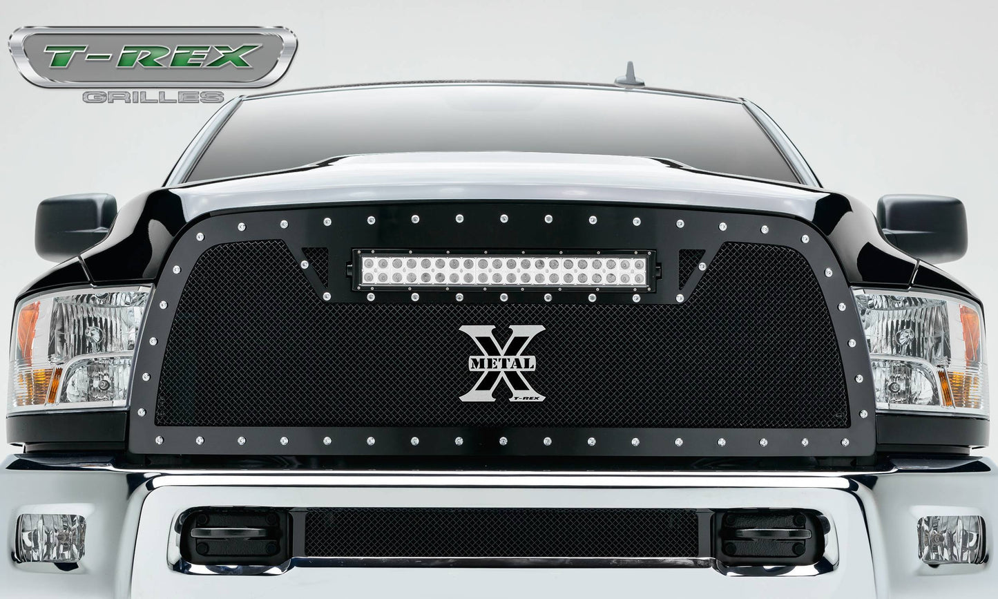 T-REX Grilles 6314531 Black Mild Steel Small Mesh Grille Fits 2010-2012 Ram 2500 3500