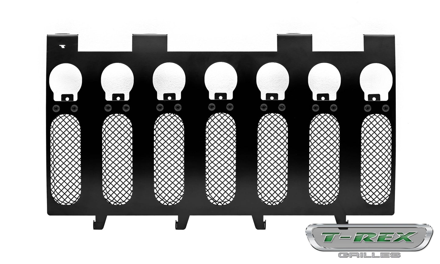 T-REX Grilles 6314841-BR Black Mild Steel Small Mesh Grille Fits 2007-2018 Jeep Wrangler JK Wrangler JKU