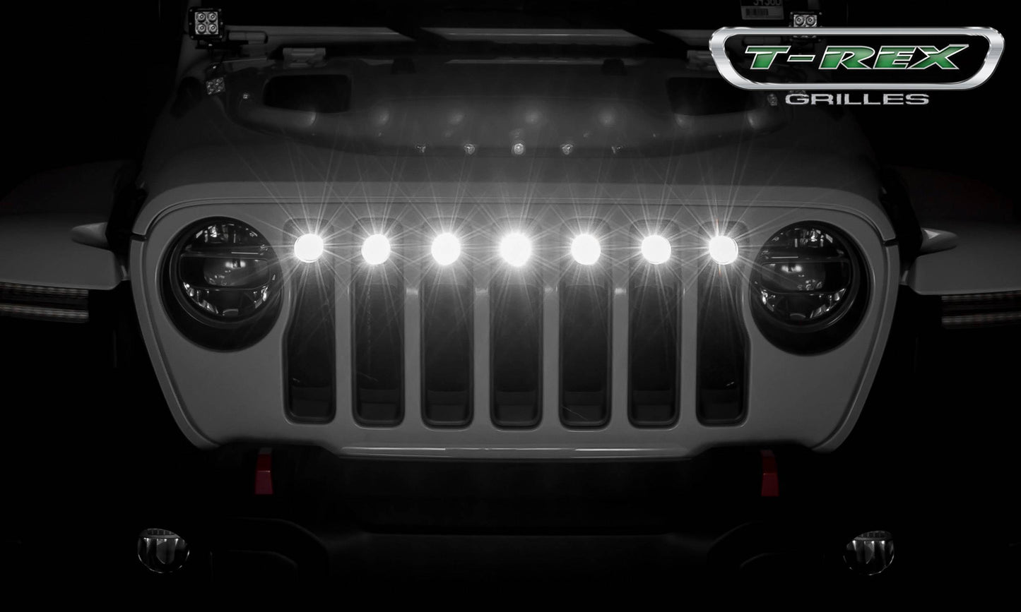 T-REX Grilles 6314941 Black Mild Steel Small Mesh Grille Fits 2020-2023 Jeep Gladiator Overland Gladiator Rubicon