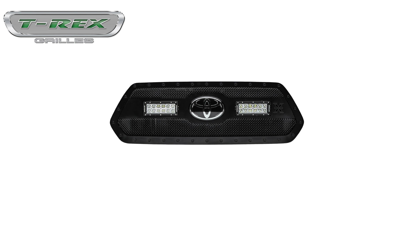 T-REX Grilles 6319511-BR Black Mild Steel Small Mesh Grille Fits 2018-2023 Toyota Tacoma