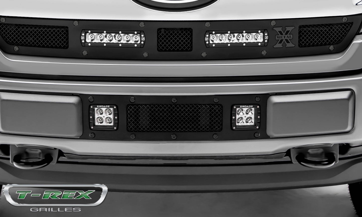 T-REX Grilles 6325791-BR Black Mild Steel Small Mesh Bumper Grille Fits 2018-2020 Ford F-150 Limited F-150 Lariat