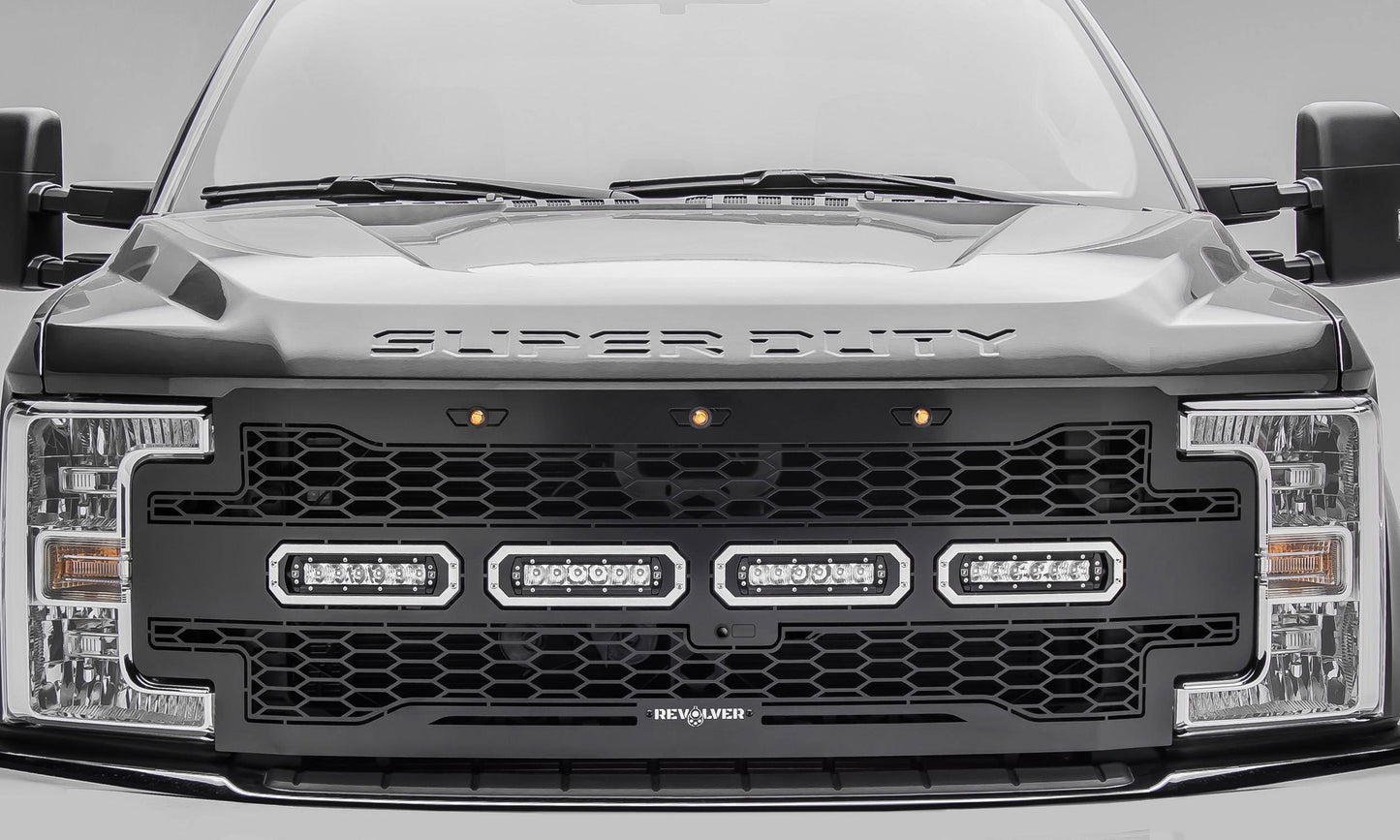 T-REX Grilles 6515631 Black Mild Steel Laser Cut Pattern Grille Fits 2017-2019 Ford F-250 F-350 F-450 F-550