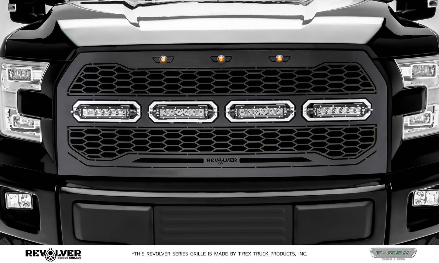 T-REX Grilles 6515731 Black Mild Steel Laser Cut Pattern Grille Fits 2015-2017 Ford F-150