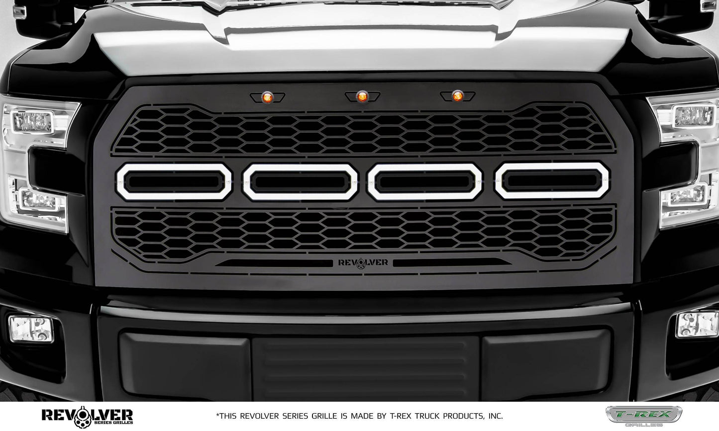 T-REX Grilles 6515751 Black Mild Steel Laser Cut Pattern Grille Fits 2015-2017 Ford F-150