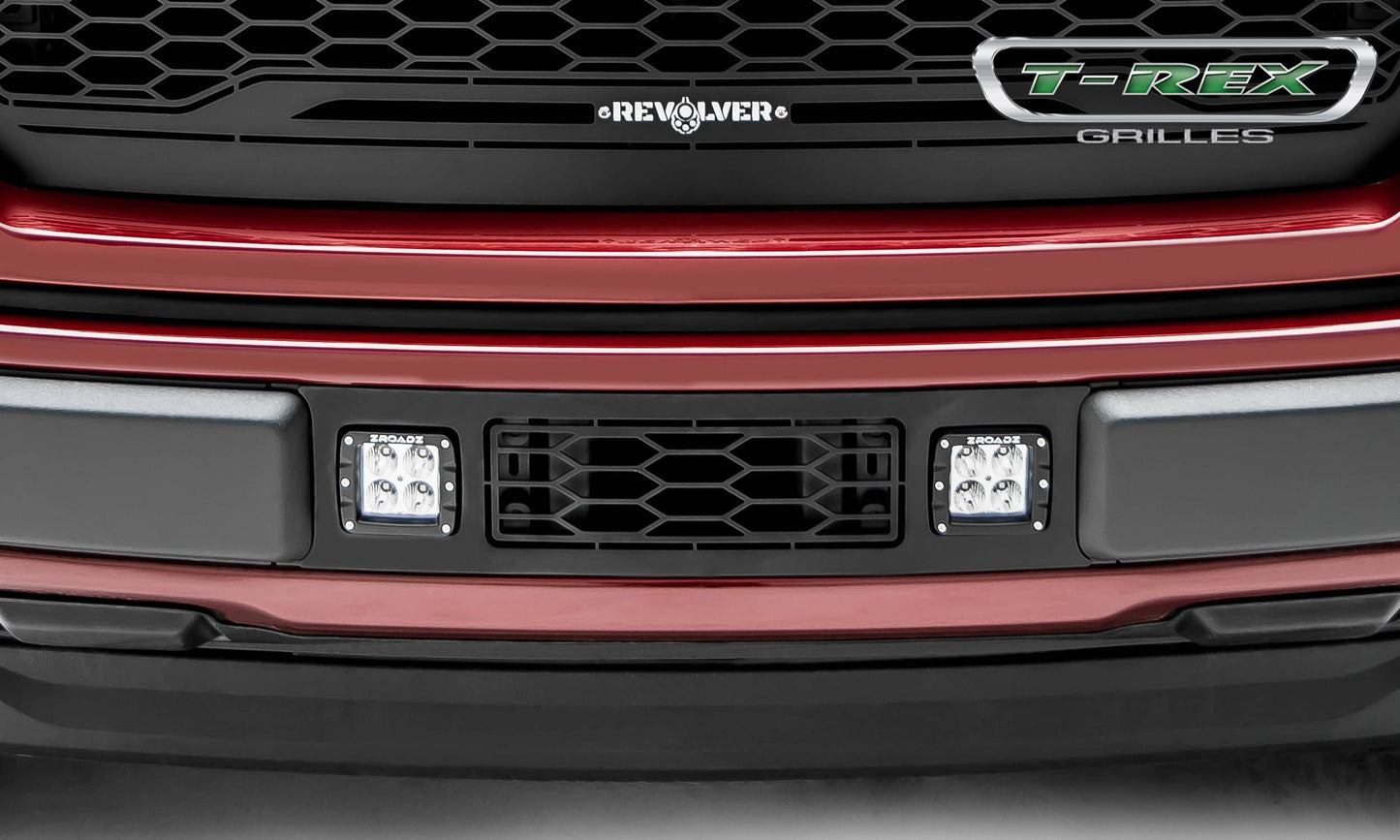 T-REX Grilles 6525751 Black Mild Steel Laser Cut Pattern Bumper Grille Fits 2018-2020 Ford F-150 Limited F-150 Lariat