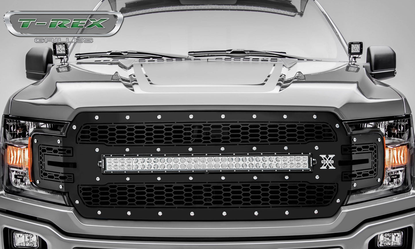 T-REX Grilles 7315711 Black Mild Steel Laser Cut Pattern Grille Fits 2018-2020 Ford F-150