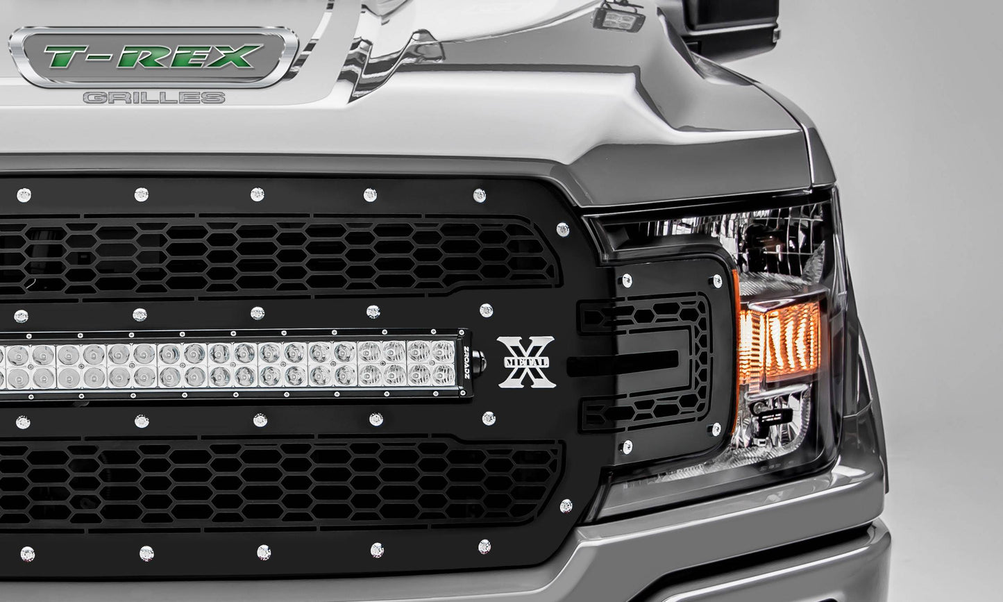 T-REX Grilles 7315711 Black Mild Steel Laser Cut Pattern Grille Fits 2018-2020 Ford F-150