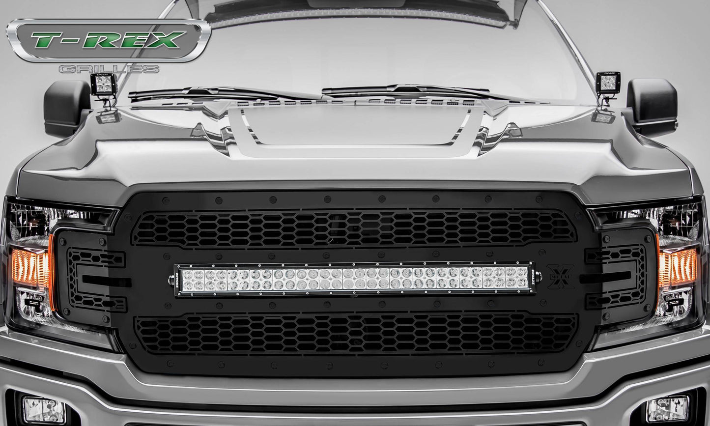 T-REX Grilles 7315711-BR Black Mild Steel Laser Cut Pattern Grille Fits 2018-2020 Ford F-150
