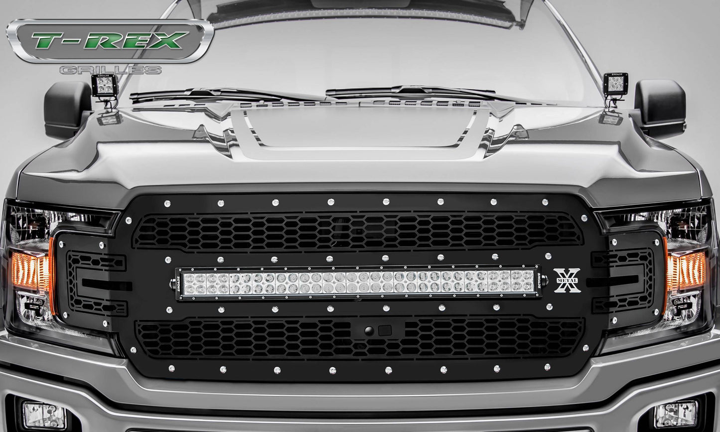 T-REX Grilles 7315751 Black Mild Steel Laser Cut Pattern Grille Fits 2018-2020 Ford F-150