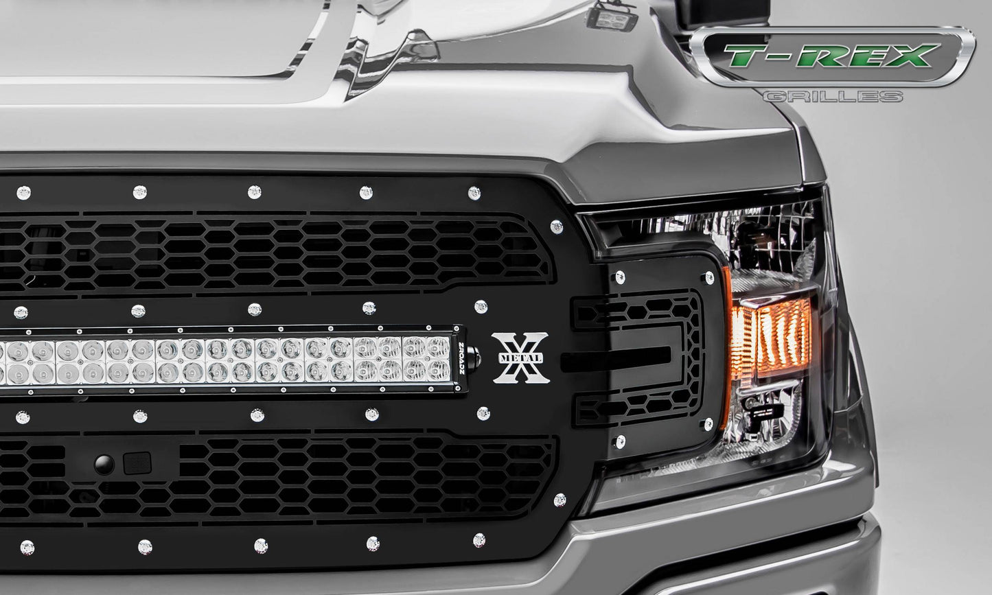 T-REX Grilles 7315751 Black Mild Steel Laser Cut Pattern Grille Fits 2018-2020 Ford F-150