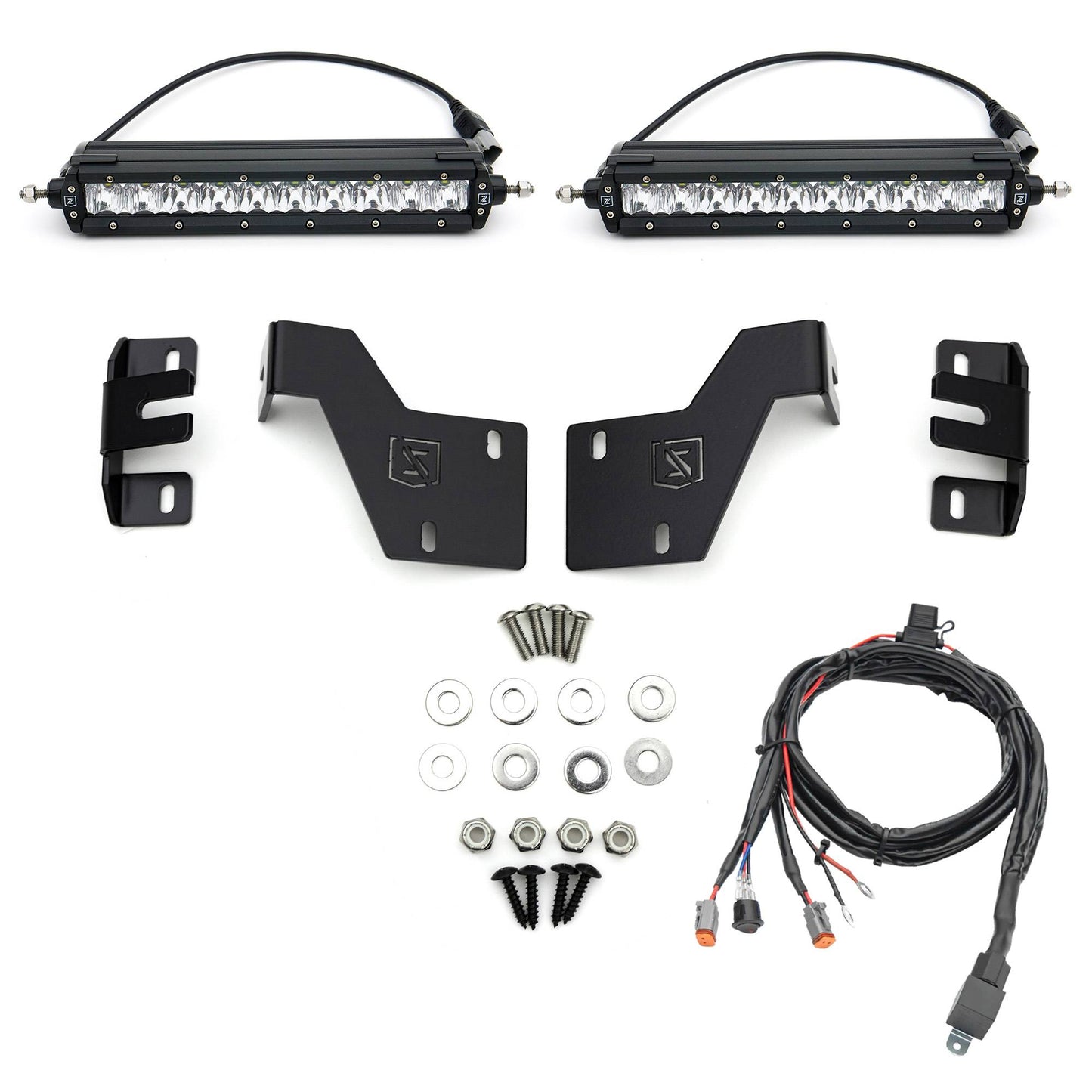 ZROADZ Z415671-KIT Black Mild Steel OEM Grille LED Kit Fits 2017-2019 Ford F-250 Platinum F-350 Platinum F-450 Platinum F-550 Platinum