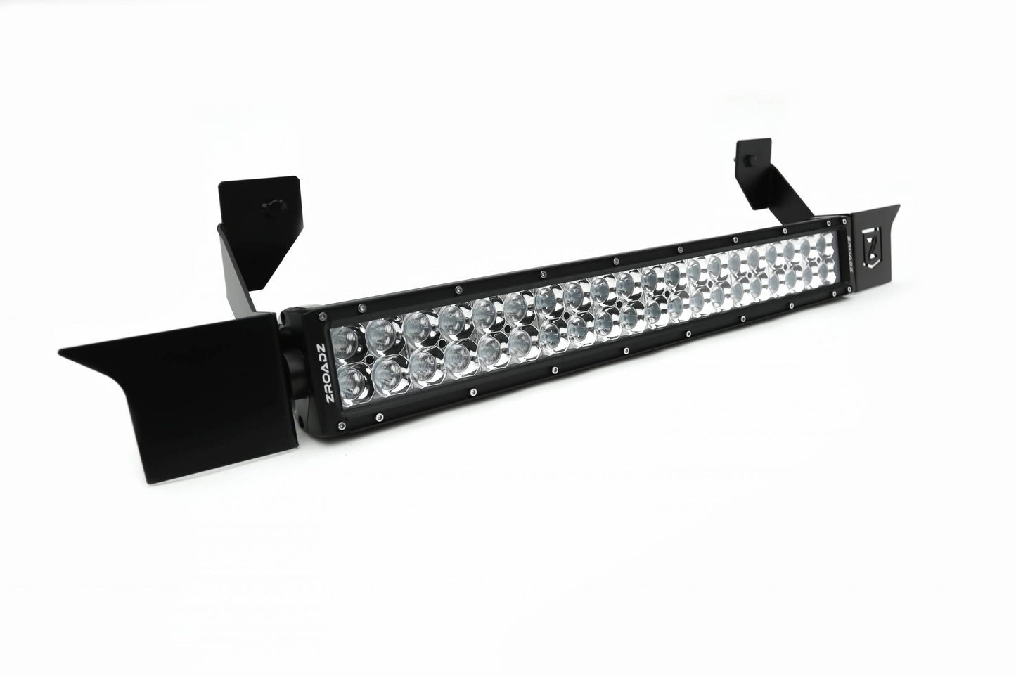 ZROADZ Z324521-KIT Black Mild Steel Front Bumper Center LED Kit Fits 2010-2018 Ram 2500 3500