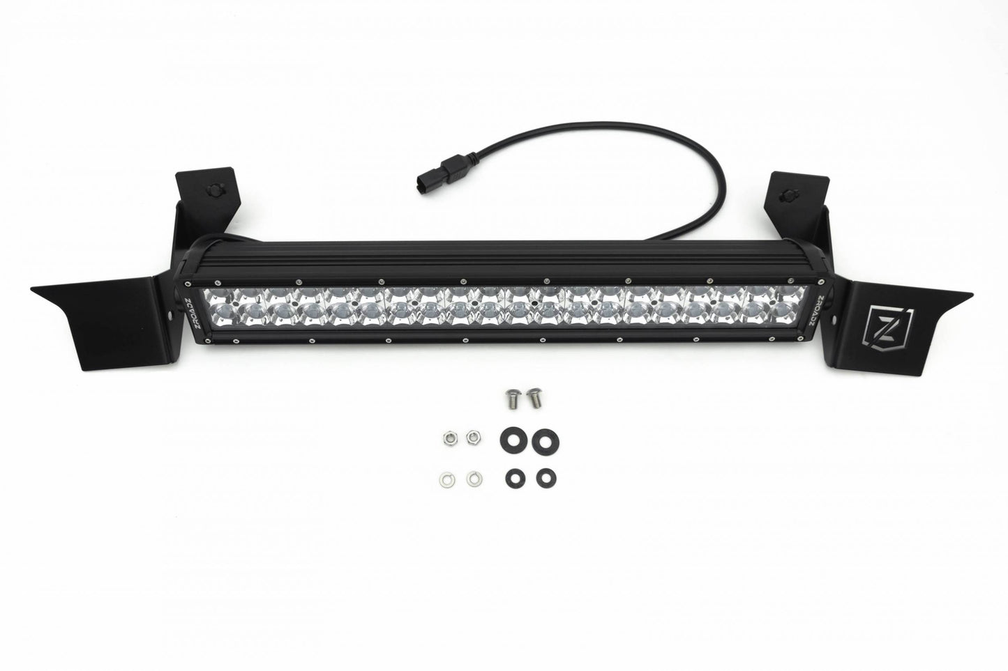 ZROADZ Z324521-KIT Black Mild Steel Front Bumper Center LED Kit Fits 2010-2018 Ram 2500 3500