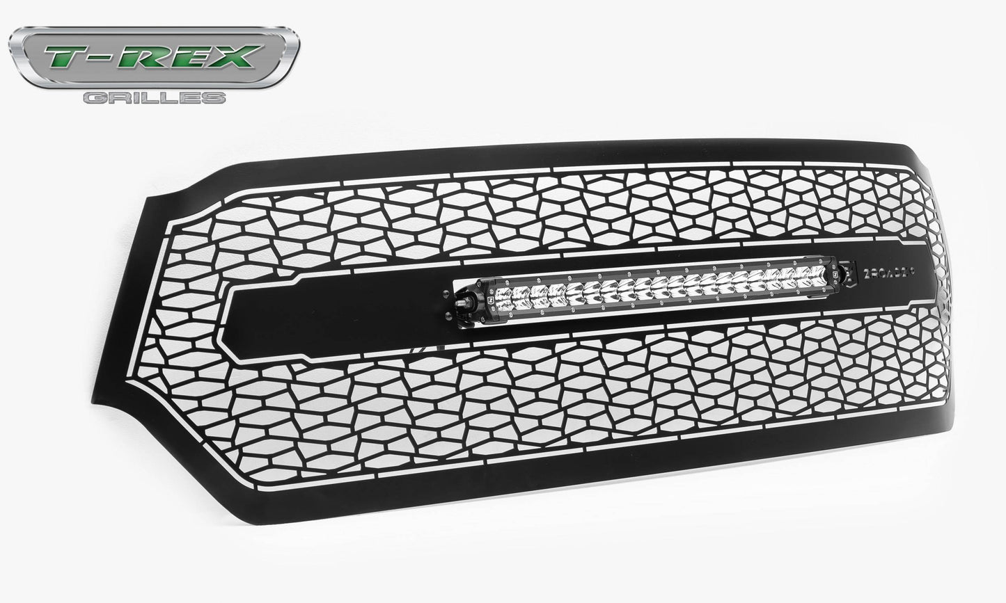 T-REX Grilles Z314651 Black Mild Steel Laser Cut Pattern Grille Fits 2019-2023 Ram 1500 Laramie 1500 Lone Star 1500 Big Horn 1500 Tradesman