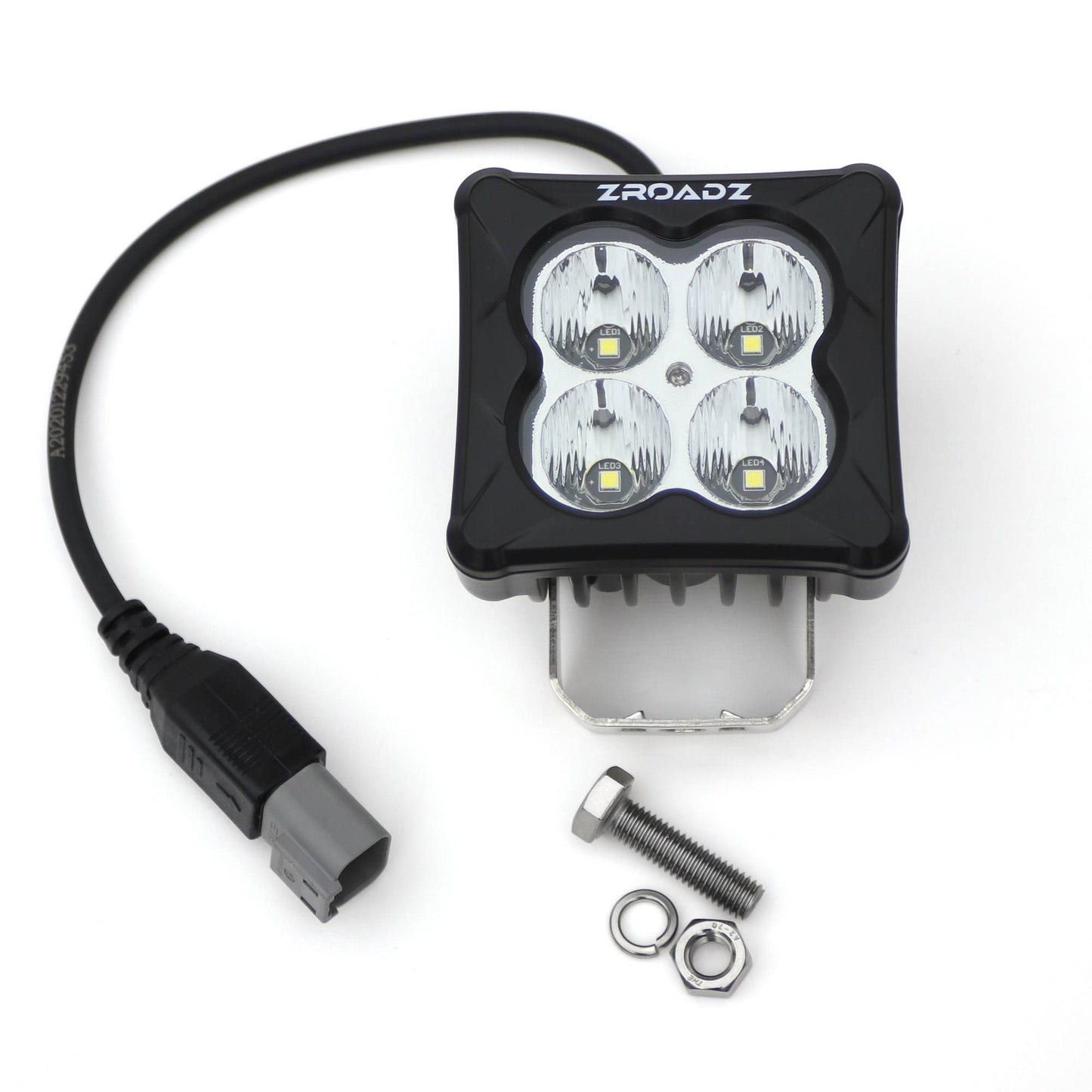ZROADZ Z30BC20W-D3F Black Cast Aluminum/Polucarbonate Lens Pod Light Pod Light