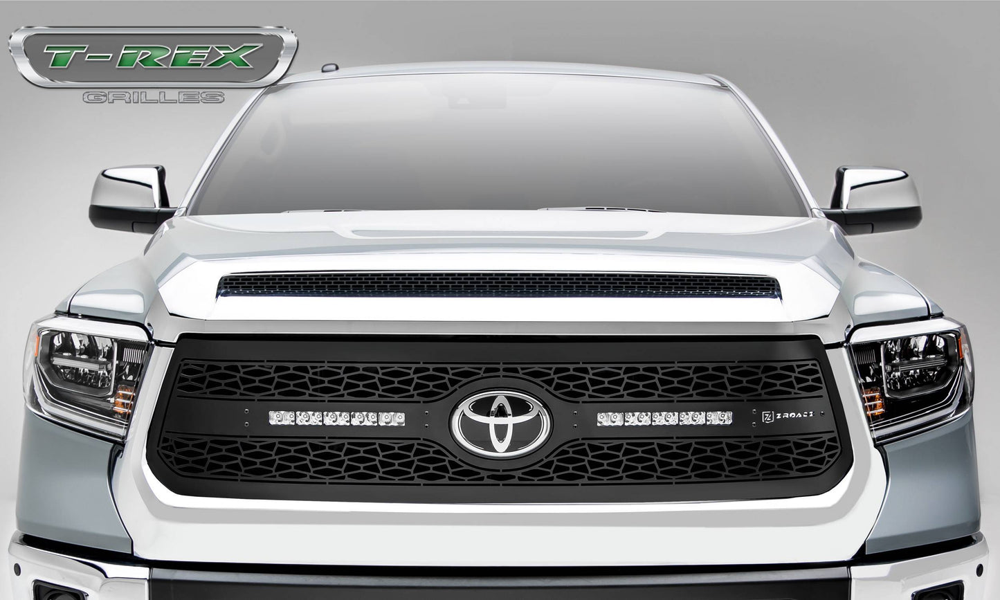 T-REX Grilles Z319661 Black Mild Steel Laser Cut Pattern Grille Fits 2018-2021 Toyota Tundra