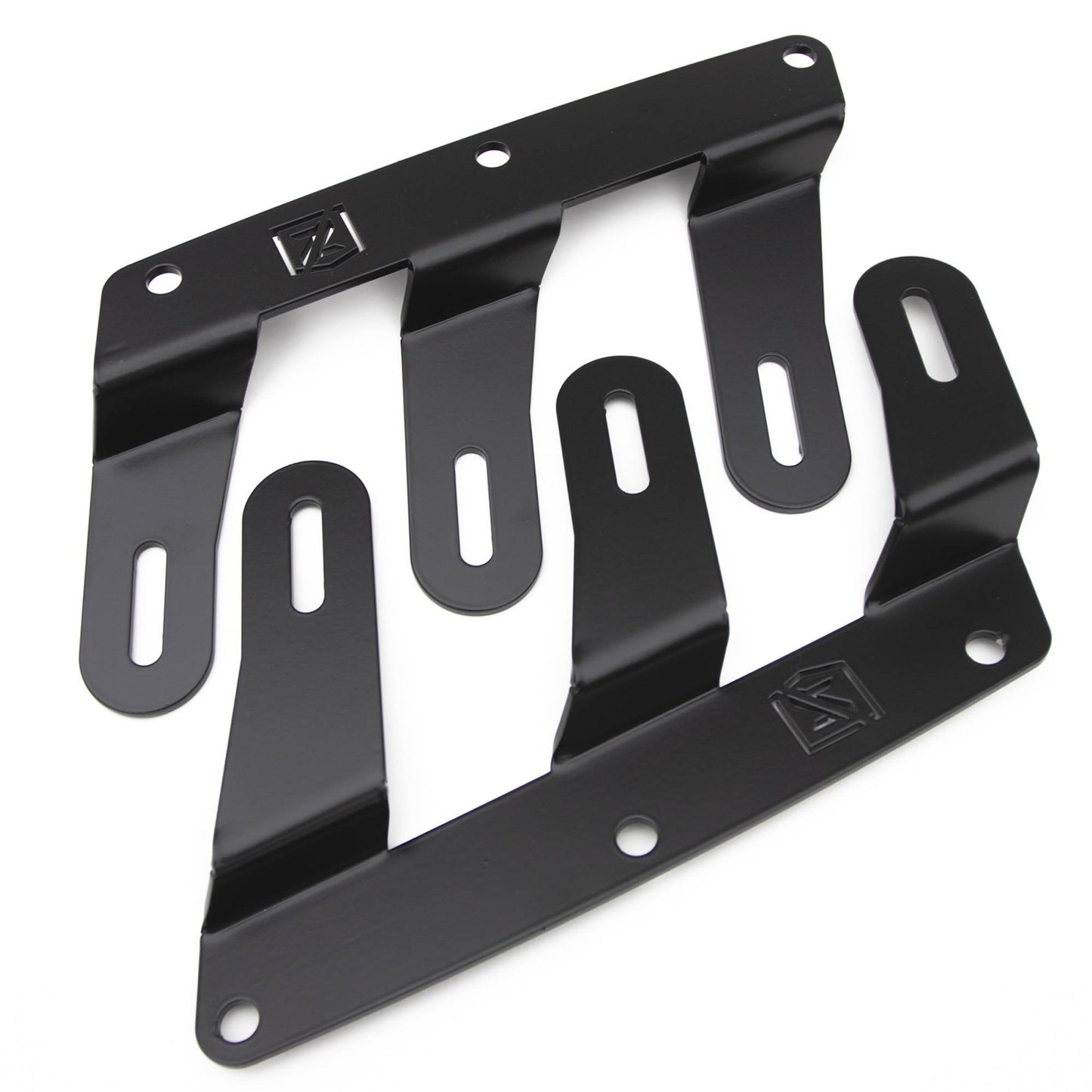 ZROADZ Z325401 Black Mild Steel Front Bumper OEM Fog LED Bracket Fits 2021-2023 Ford Bronco