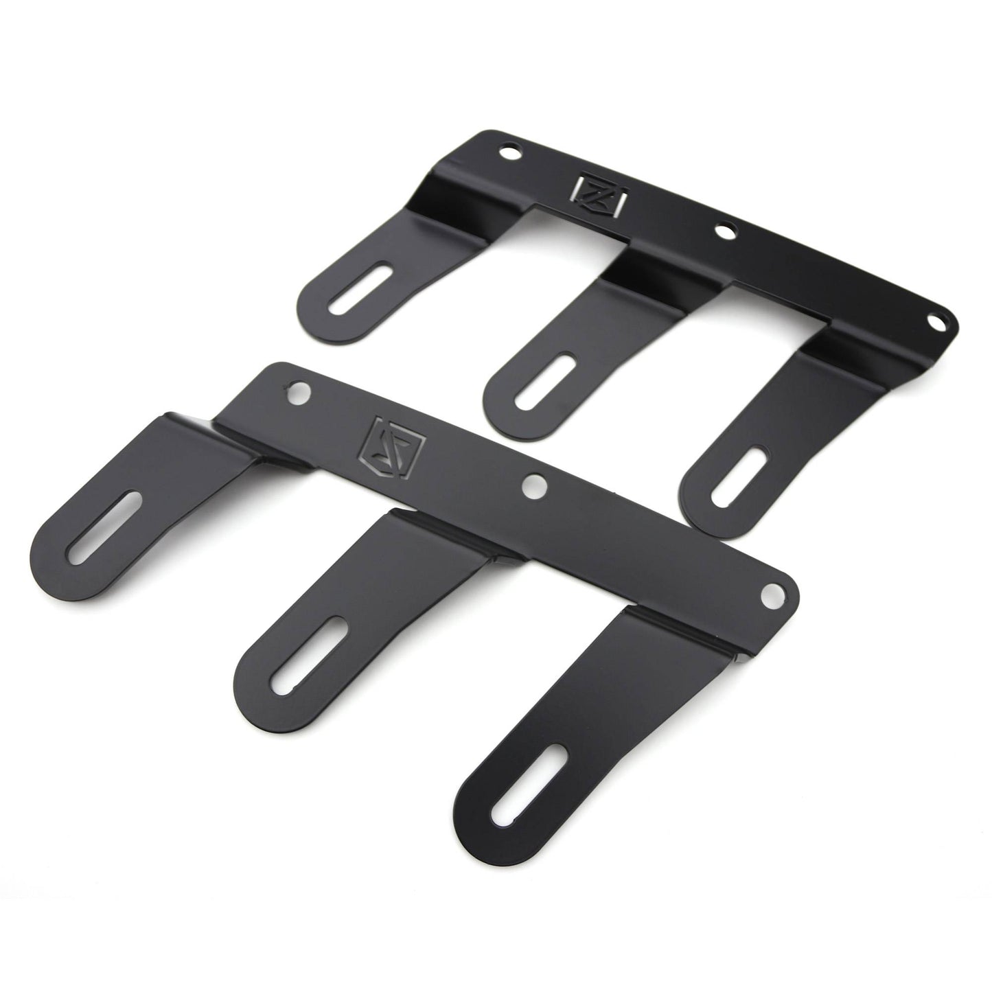 ZROADZ Z325401 Black Mild Steel Front Bumper OEM Fog LED Bracket Fits 2021-2023 Ford Bronco