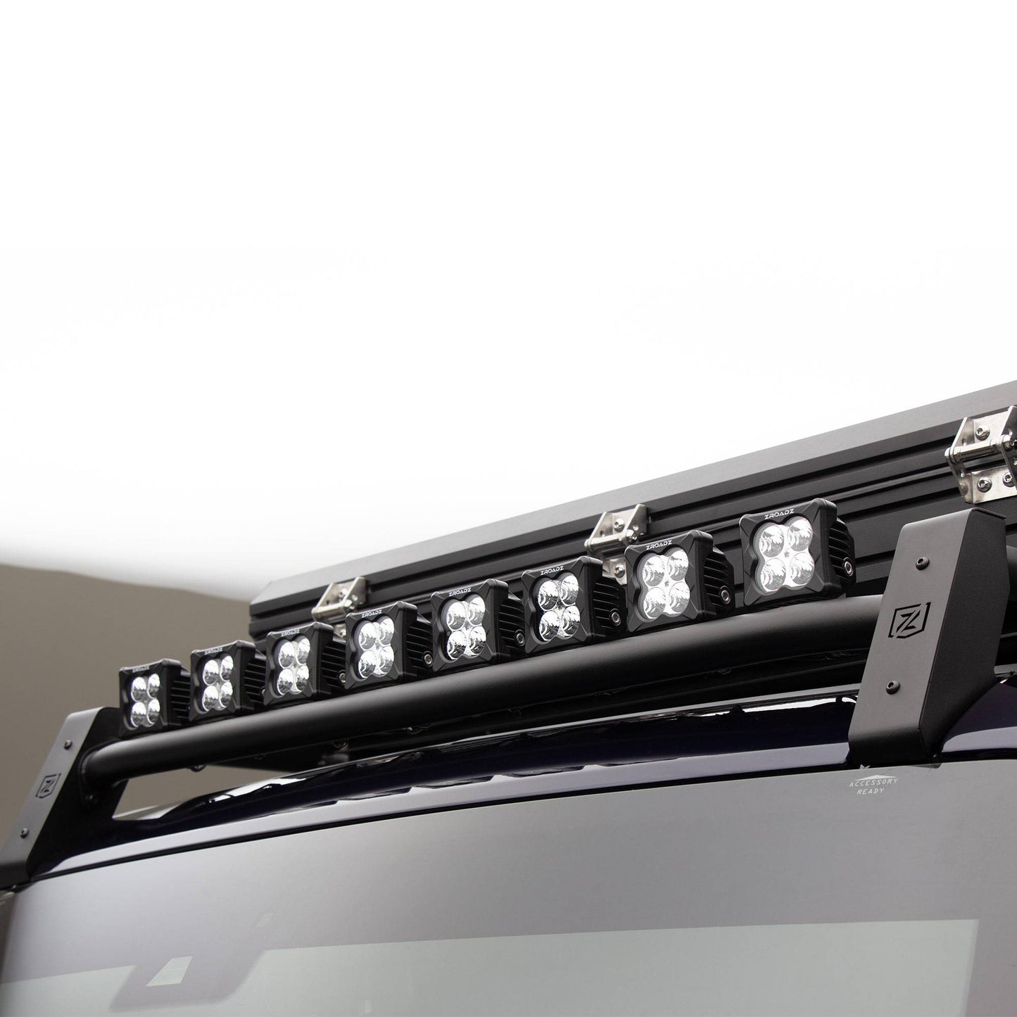 ZROADZ Z845411 Black Mild Steel Roof Rack Fits 2021-2023 Ford Bronco