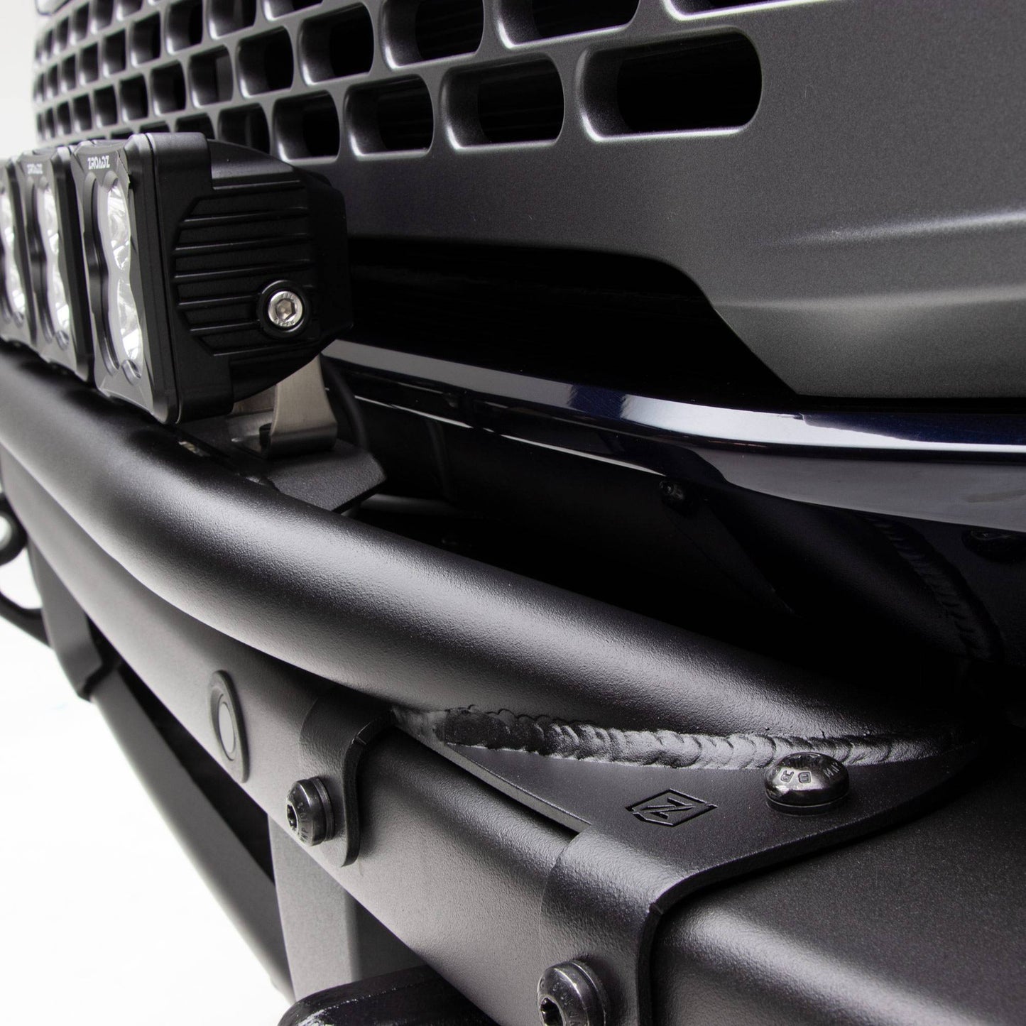 ZROADZ Z325431-KITAW Black Mild Steel Front Bumper Top LED Kit Fits 2021-2023 Ford Bronco