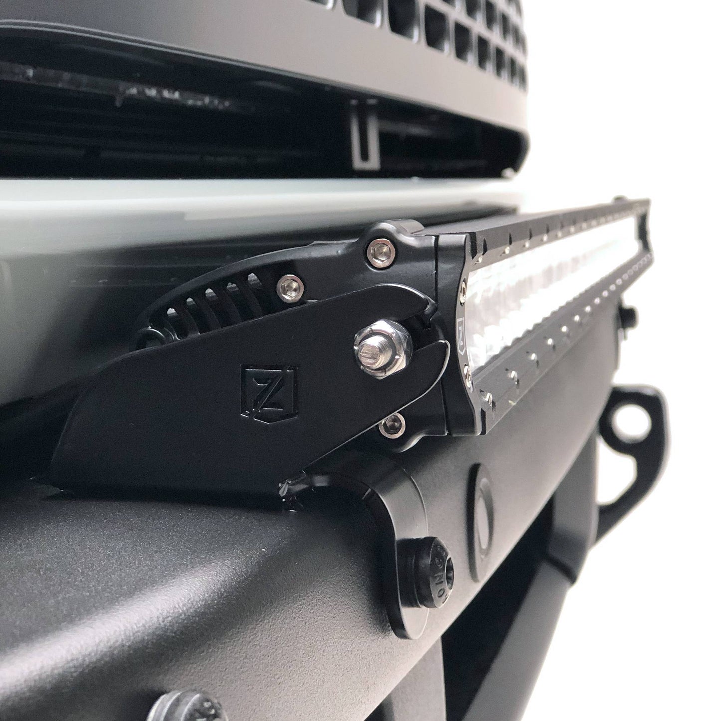 ZROADZ Z325421-KIT Black Mild Steel Front Bumper Top LED Kit Fits 2021-2023 Ford Bronco