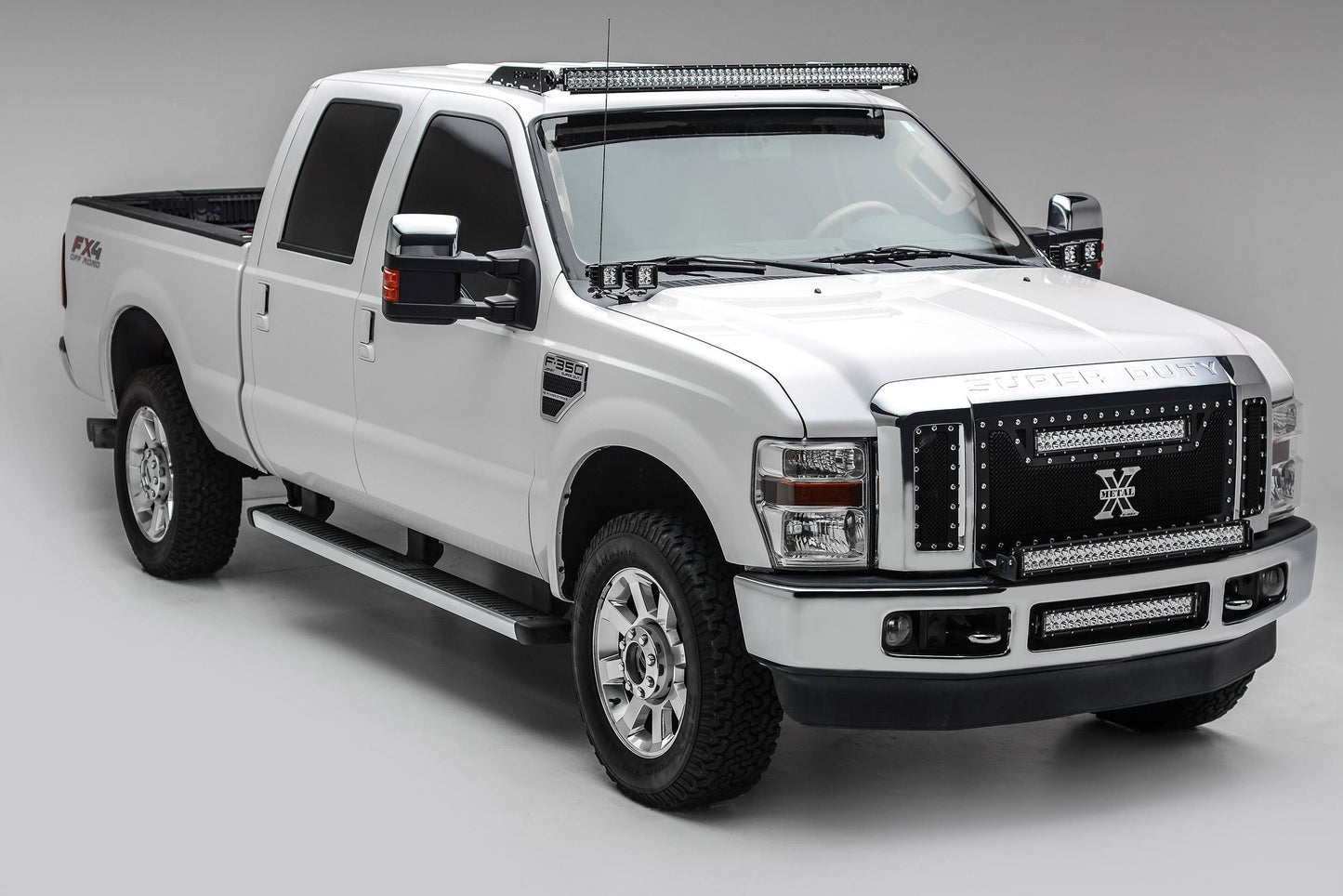 ZROADZ Z365631-KIT4 Black Mild Steel Hood Hinge LED Kit Fits 2008-2010 Ford F-250 F-350 F-450 F-550