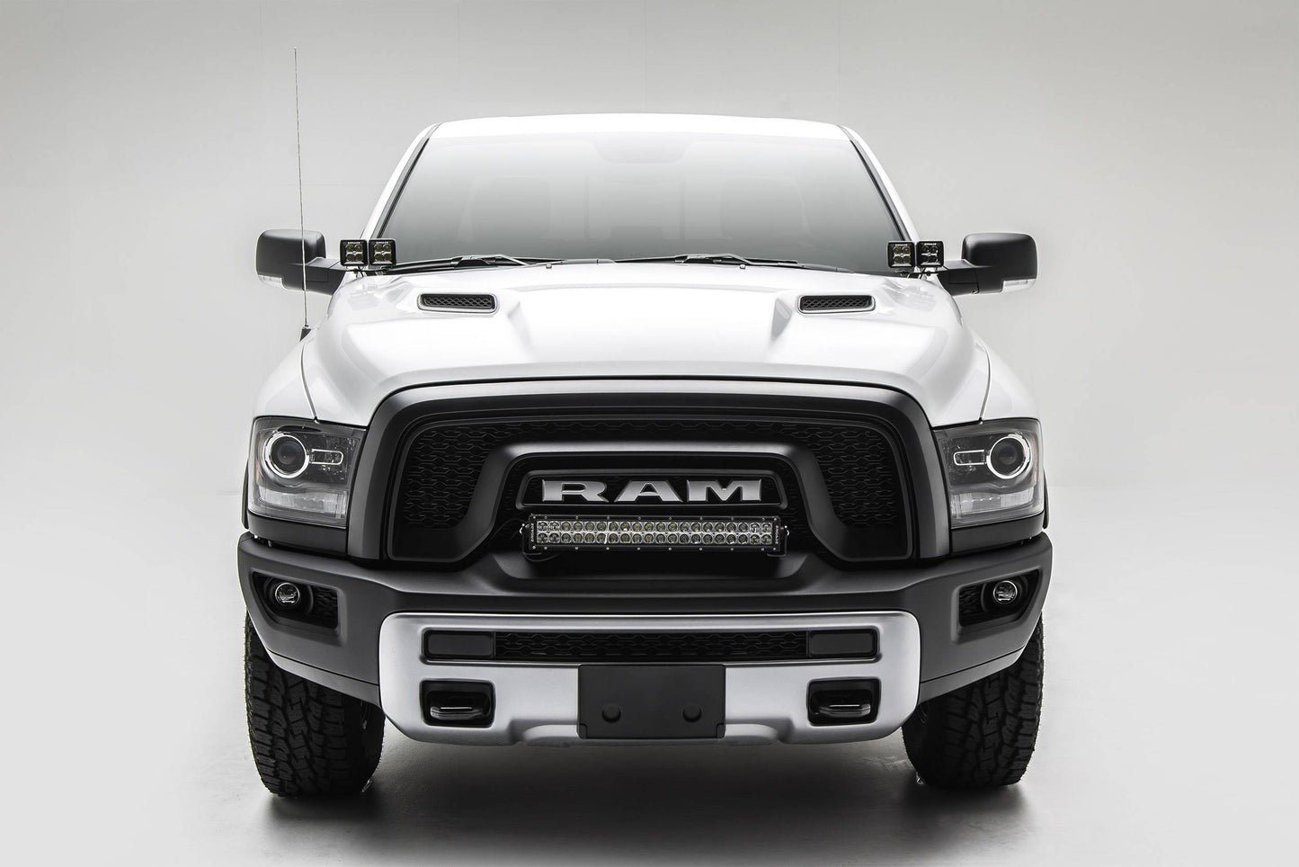ZROADZ Z364521-KIT4 Black Mild Steel Hood Hinge LED Kit Fits 2009-2018 Ram 1500